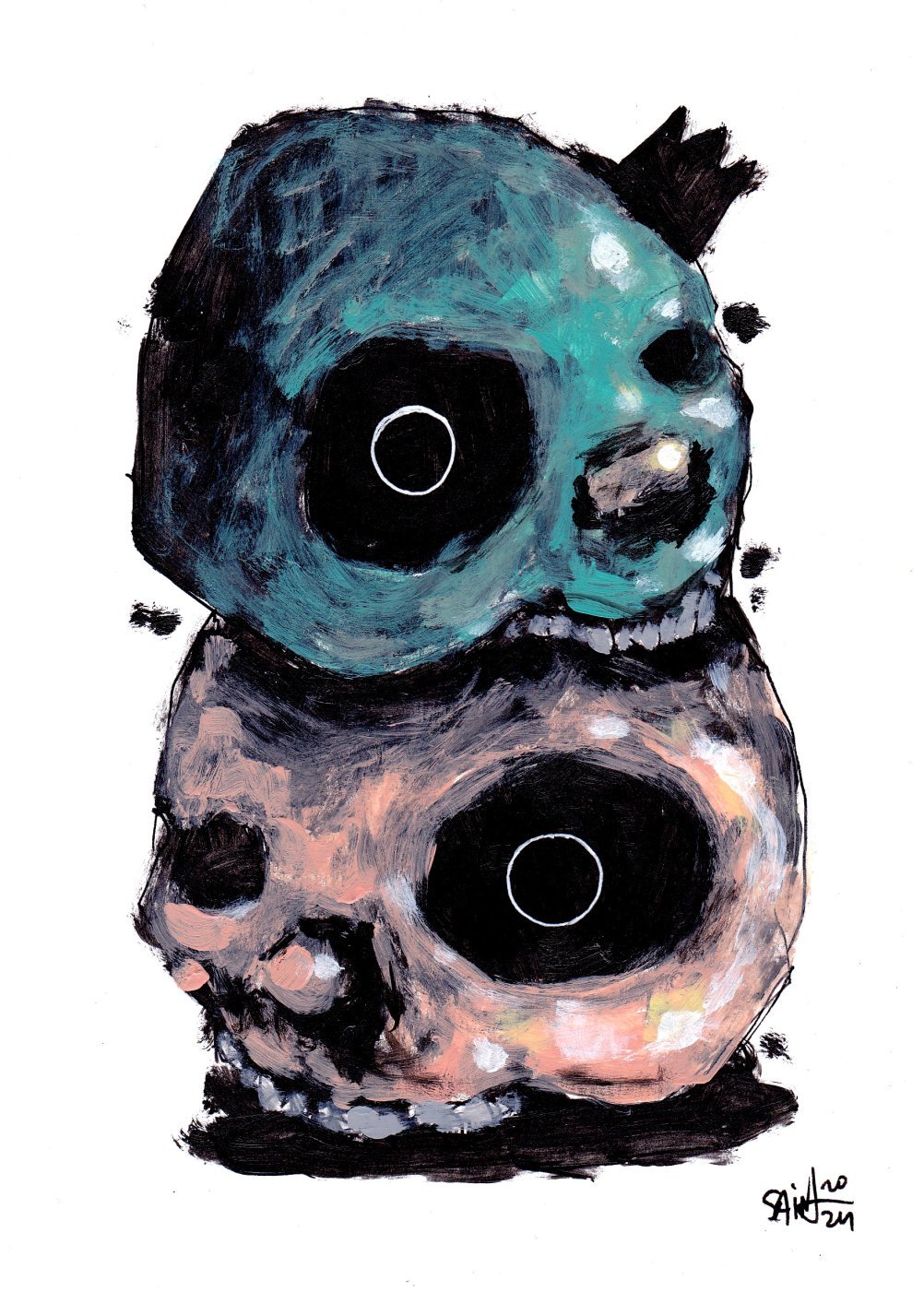 Mr. Skulls. 15х21 см.