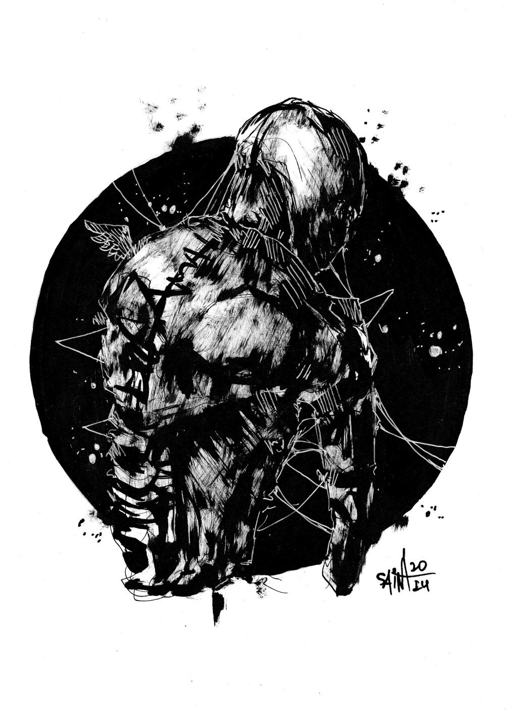 Mr. Dark angel ink. 15х21 см.