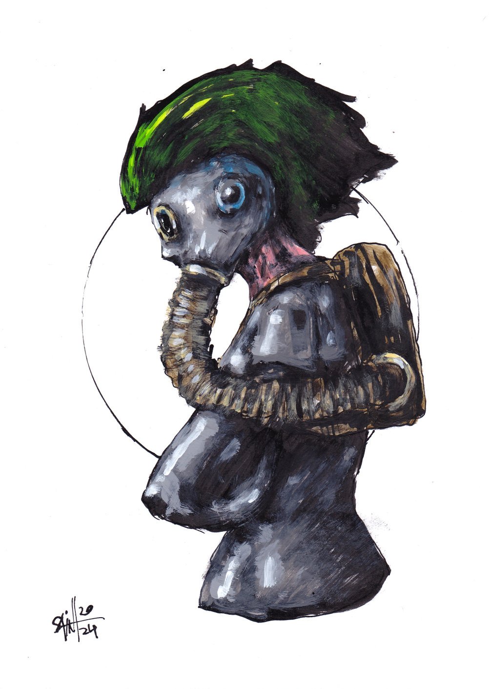 Mrs. Gaszombie. 15х21 см.