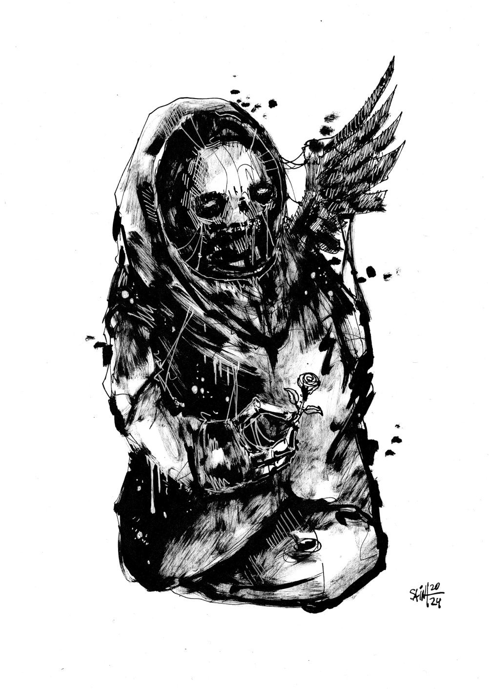 Mr. Flower ink. 15х21 см.