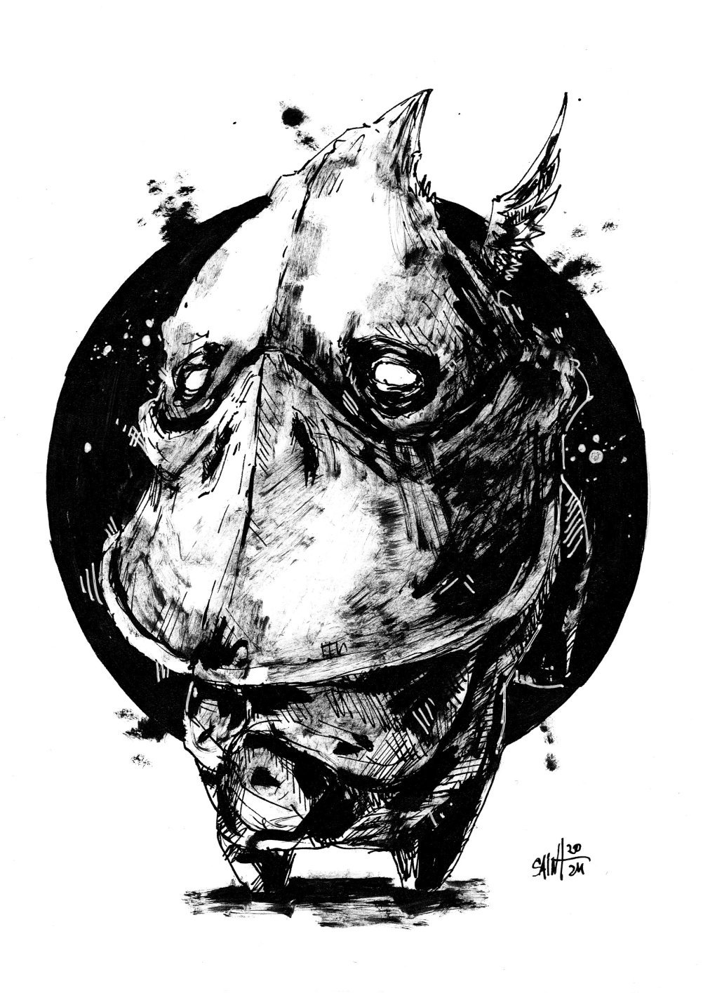 Mr. Duck ink. 15х21 см.