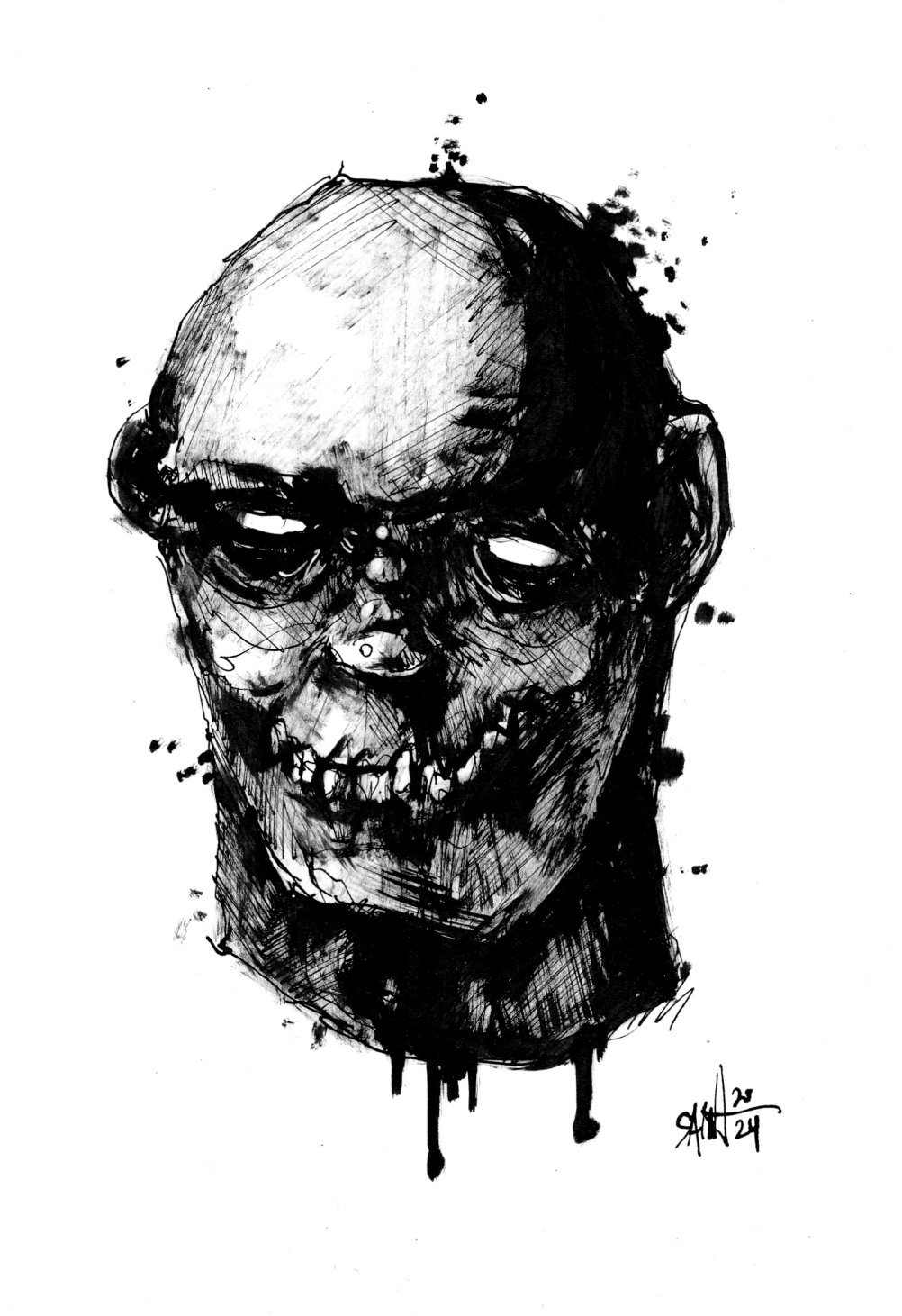 Mr. Zombohead. 15х21 см.
