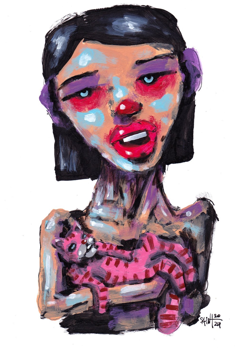 Mrs. Pink kotik. 15х21 см.