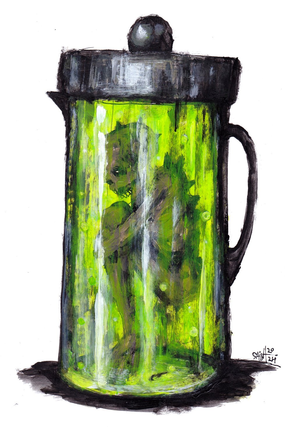 Mr. Green Tea. 15х21 см.