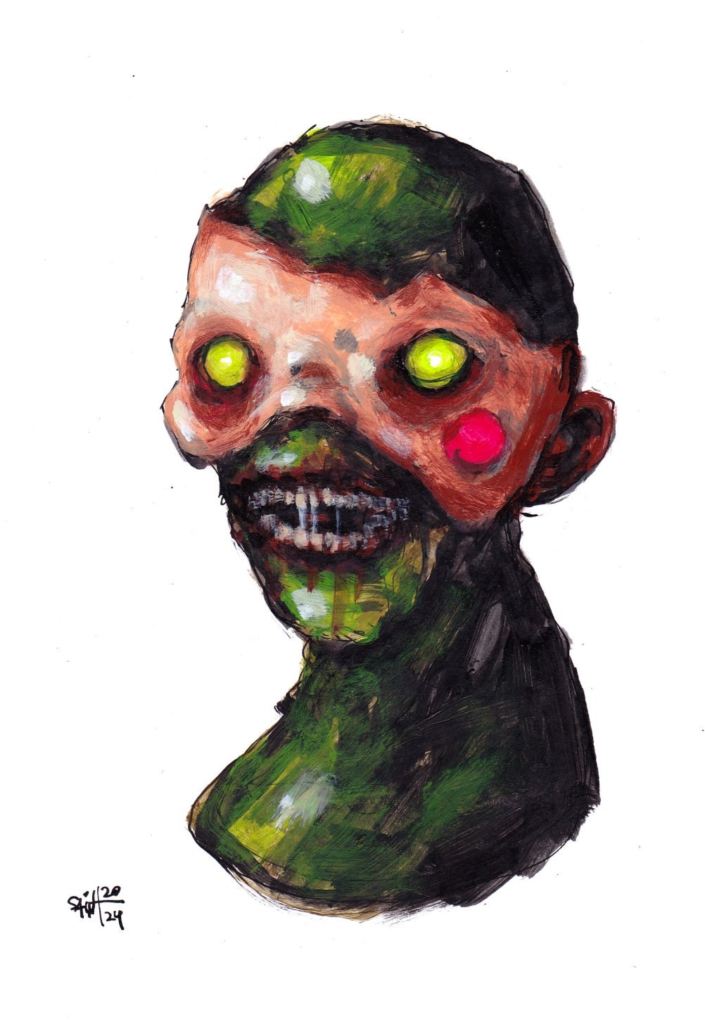Mr. Mutant turtle. 15х21 см.