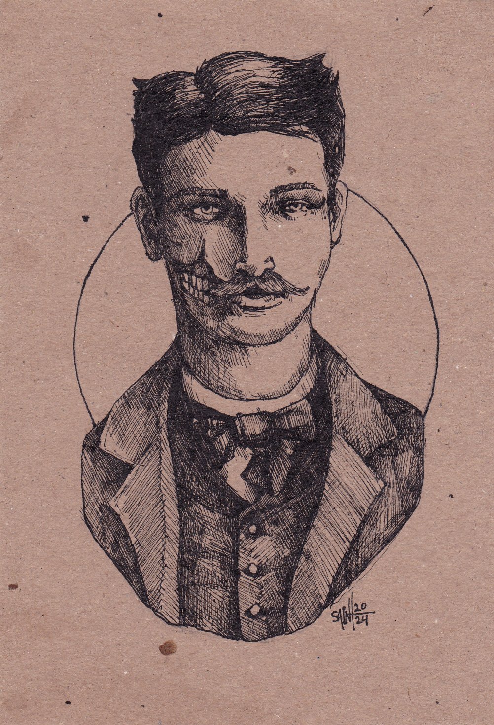 Mr. Vintage ink. 15х21 см.