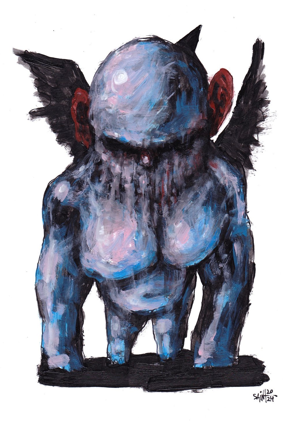 Mr. Blue Kong. 15х21 см.