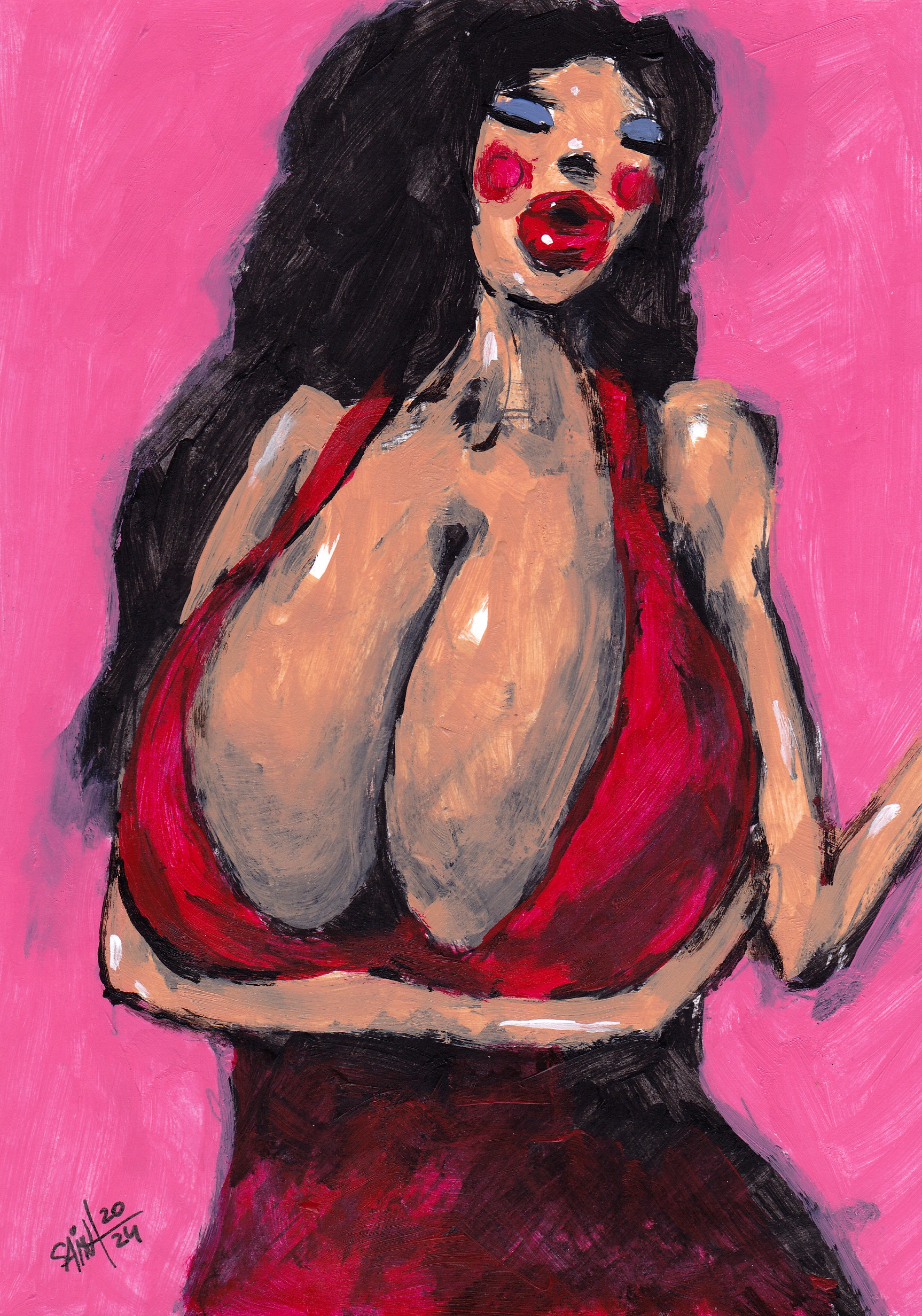 Mrs. Red Dress. 15х21 см.