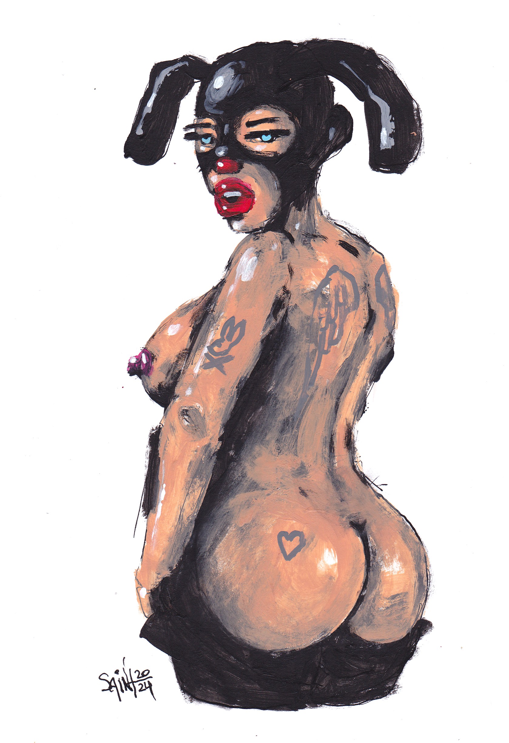 Mrs. Bigrabbit. 15х21 см.