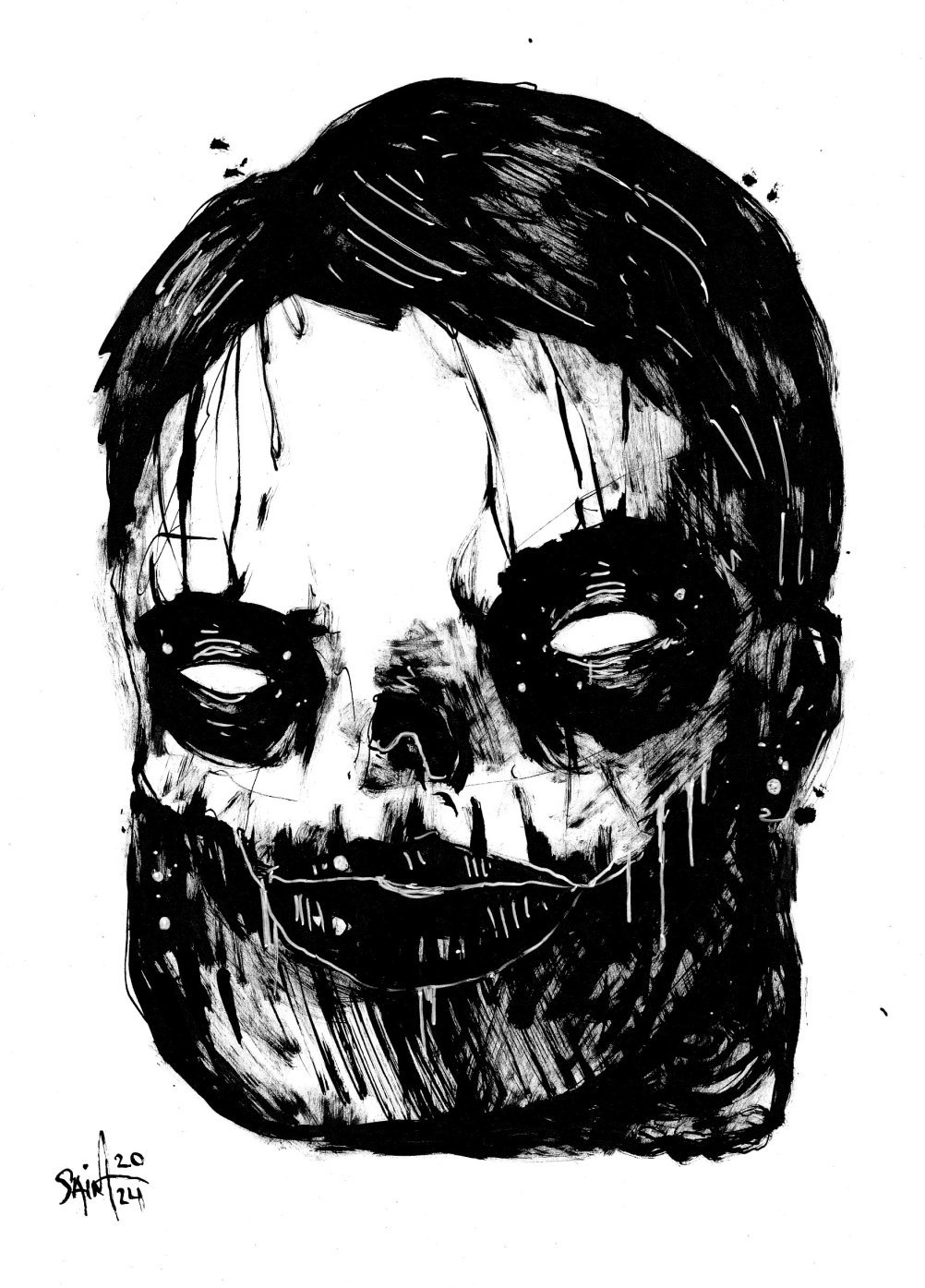 Mr. White face. 15х21 см.