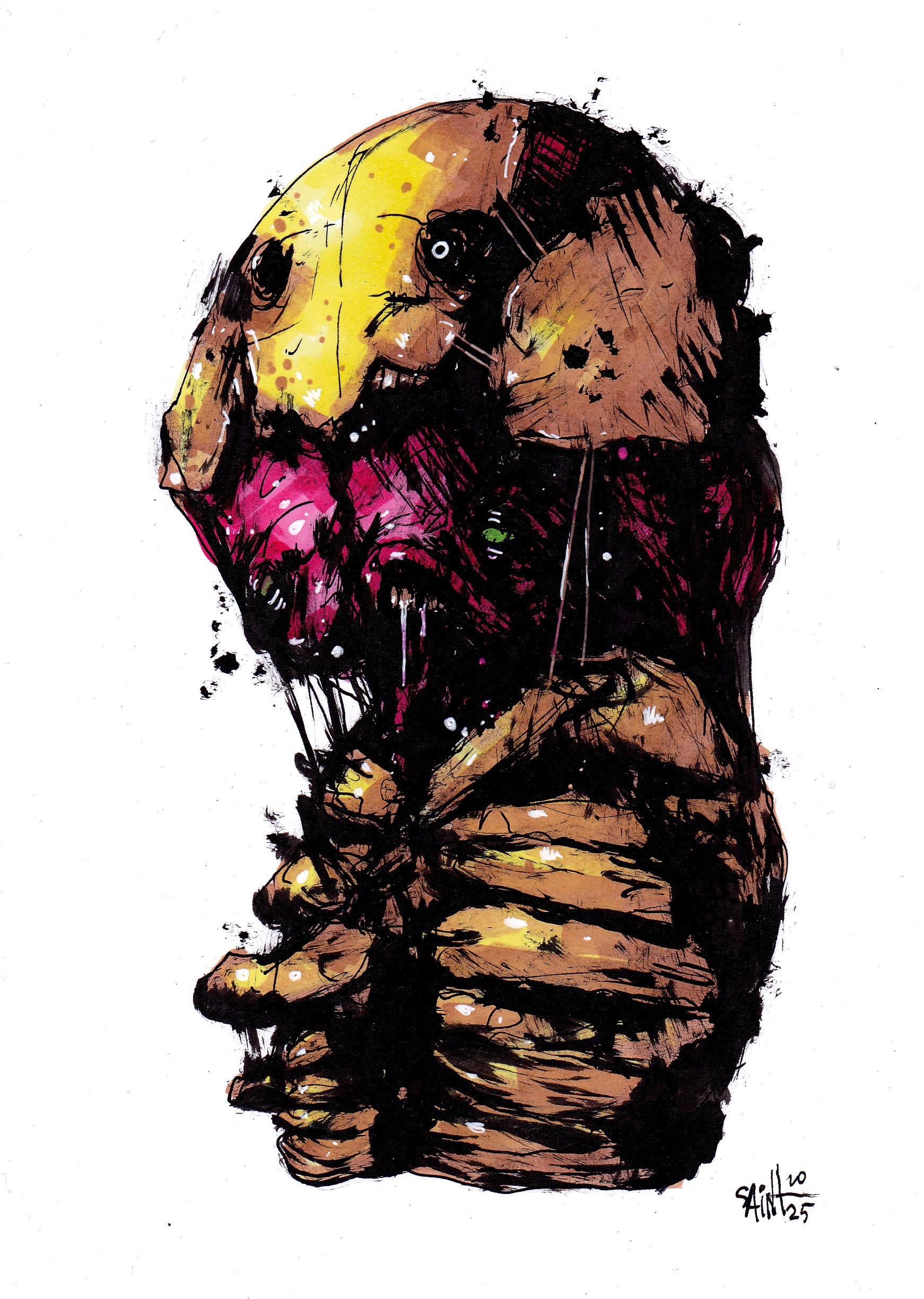 Mr. Yellowkostum. MMXXV. 15х21 см.