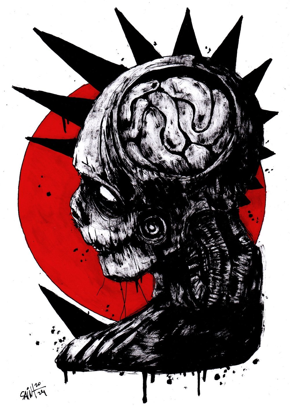 Mr. Mozgopunk. MMXXIV. 15х21 см.
