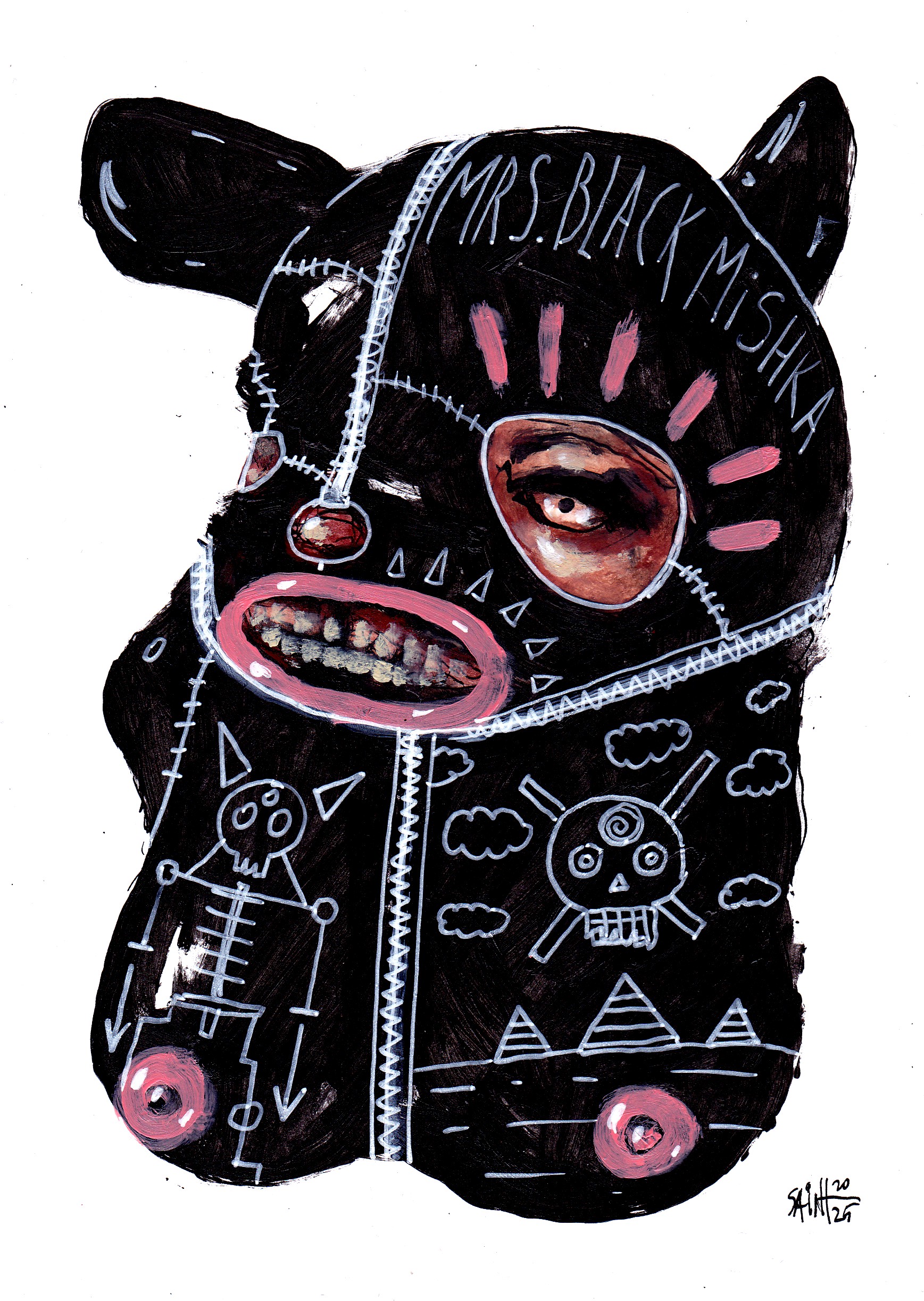 Mrs. Black Mishka. MMXXV. 15х21 см.