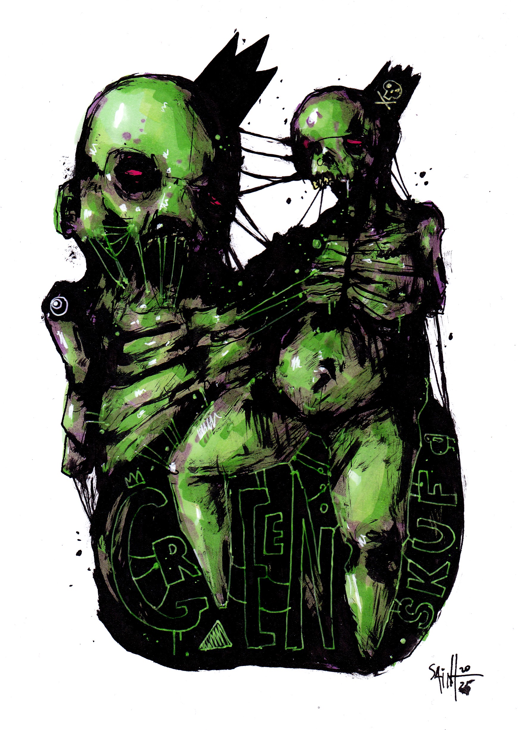 Mr. Greenskuf. MMXXV. 15х21 см.