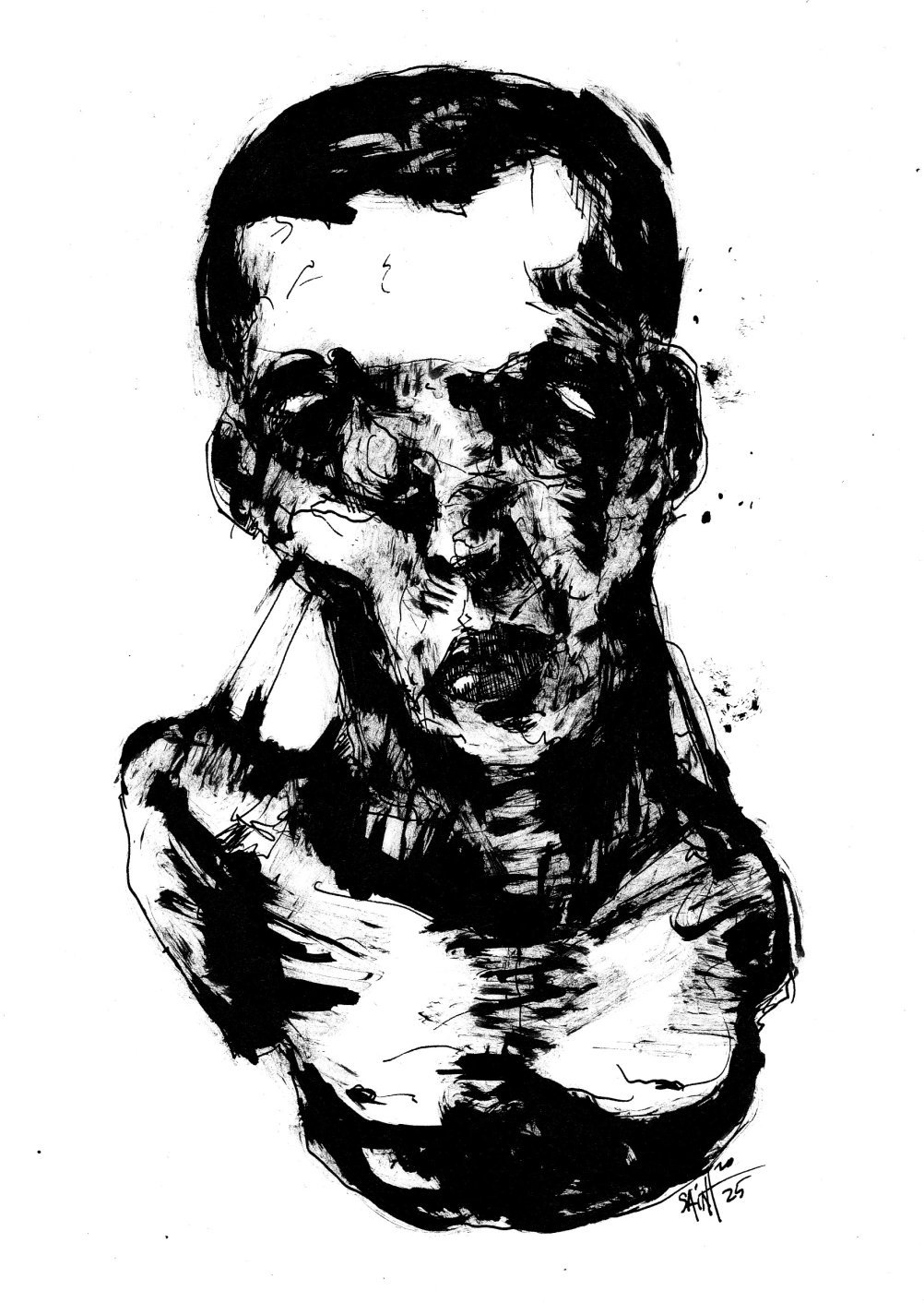 Mr. Dlinogolova. MMXXV. 15х21 см.
