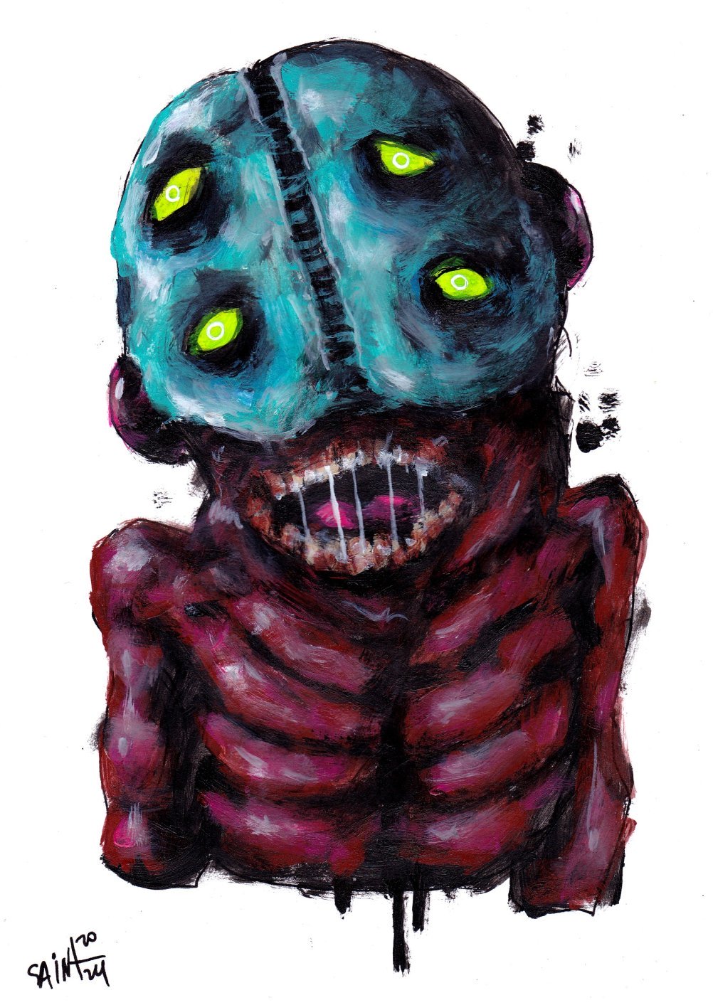 Mr. 4greeneye. MMXXIV. 15х21 см.