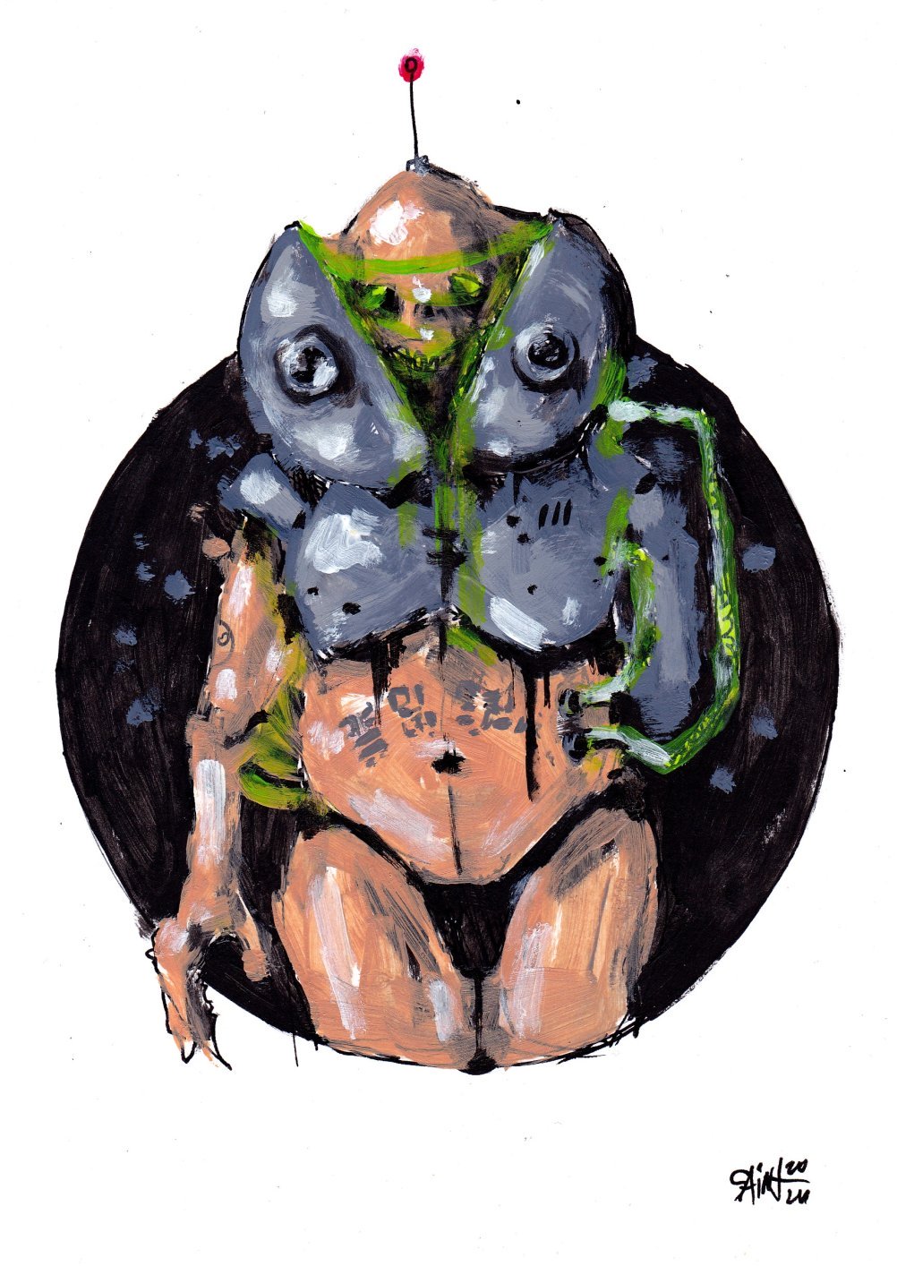 Mr. Celorobot. MMXXIV. 15х21 см.