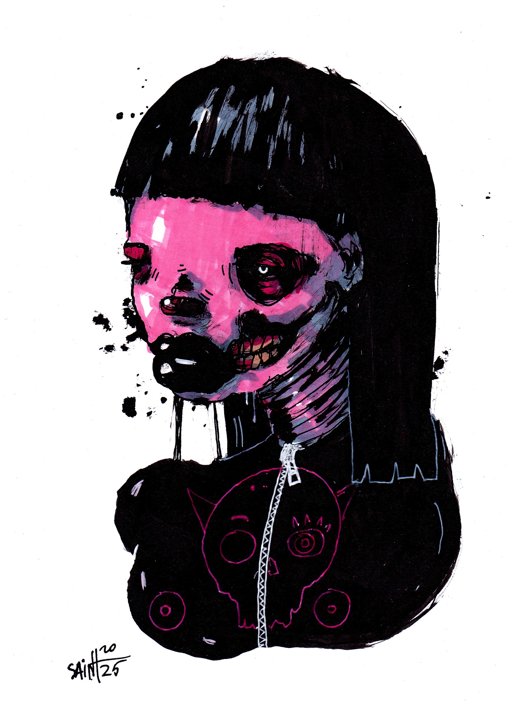 Mrs. Pinkizomb. MMXXV. 15х21 см.