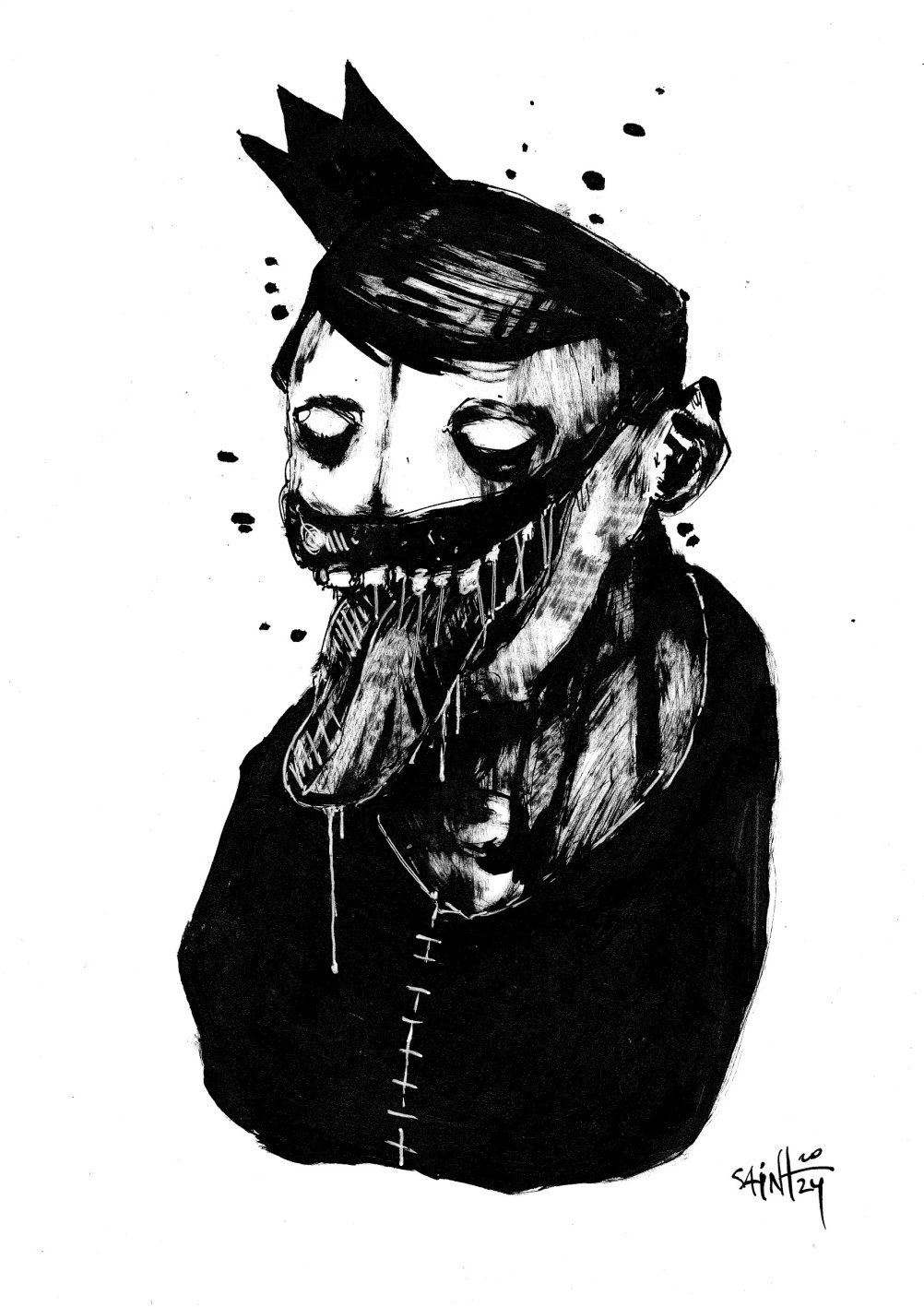 Mr. Black gubi. MMXXIV. 15х21 см.