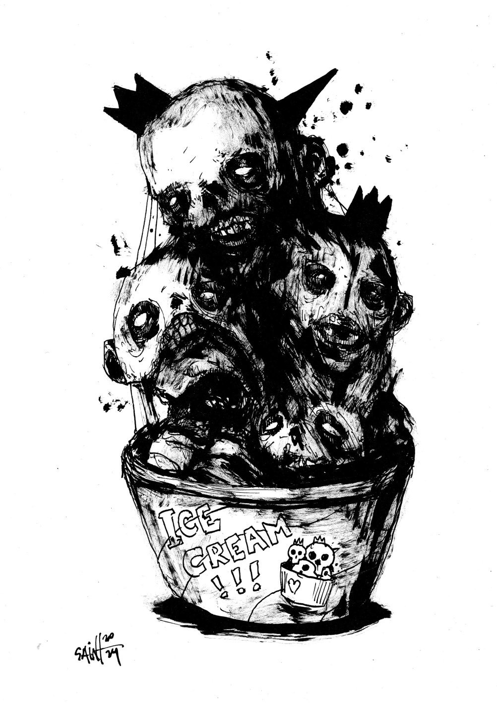 Mr. Icecreamer. MMXXIV. 15х21 см.