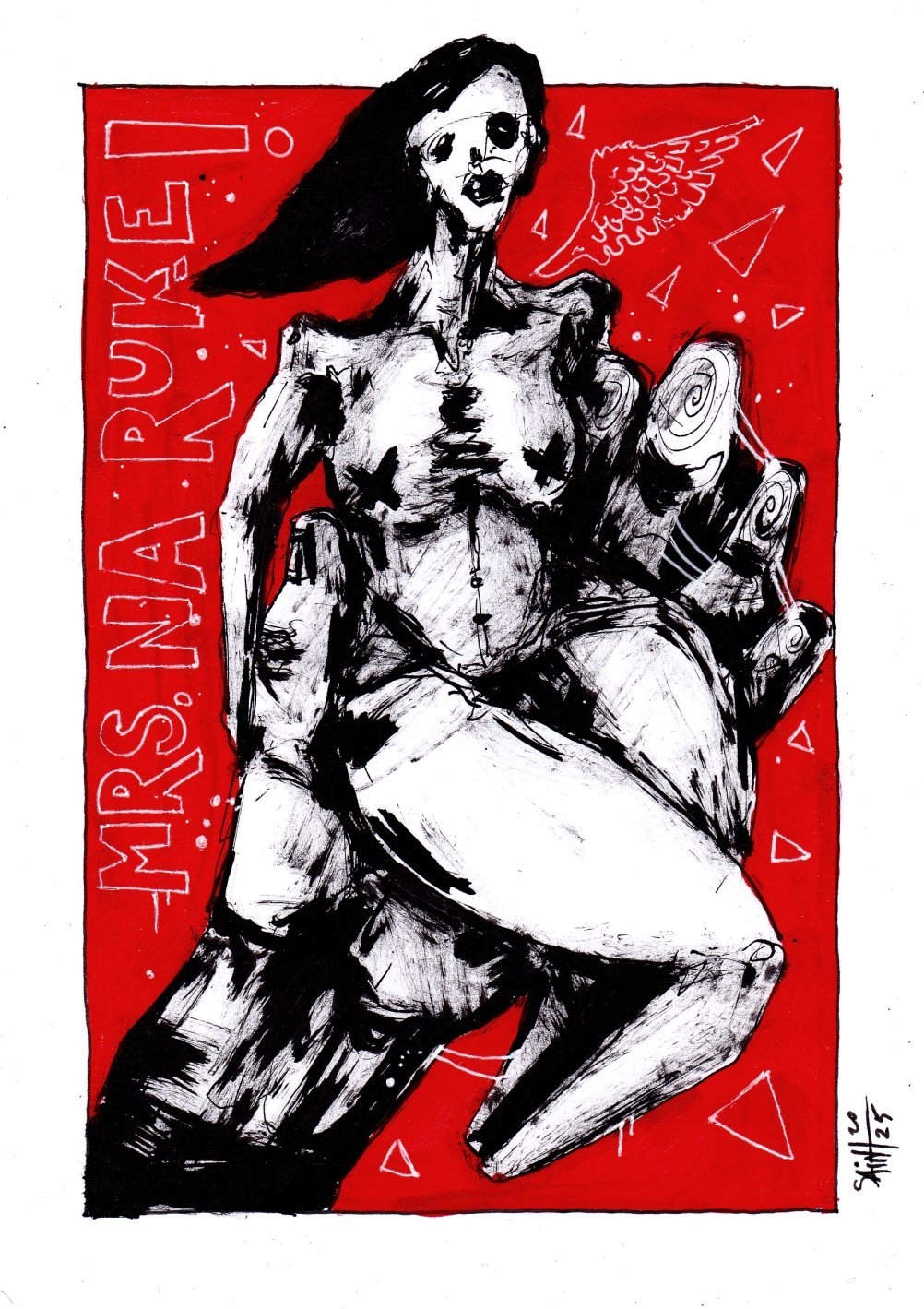 Mrs. Na ruke. MMXXV. 15х21 см.