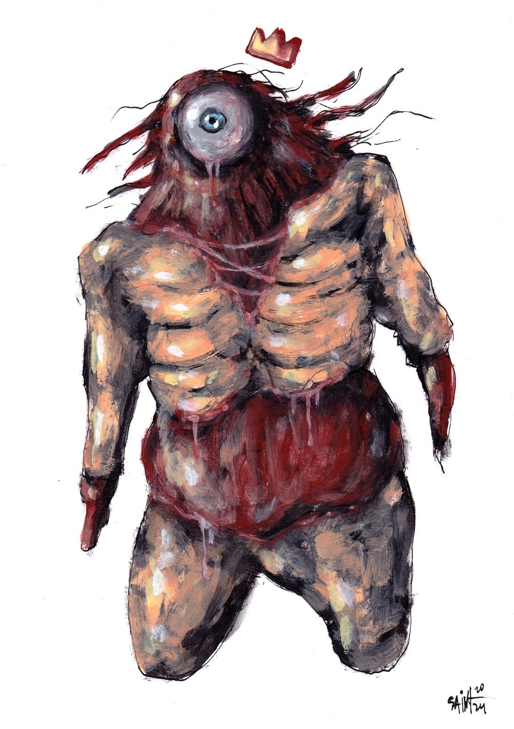 Mr. Nervglaz. MMXXIV. 15х21 см.