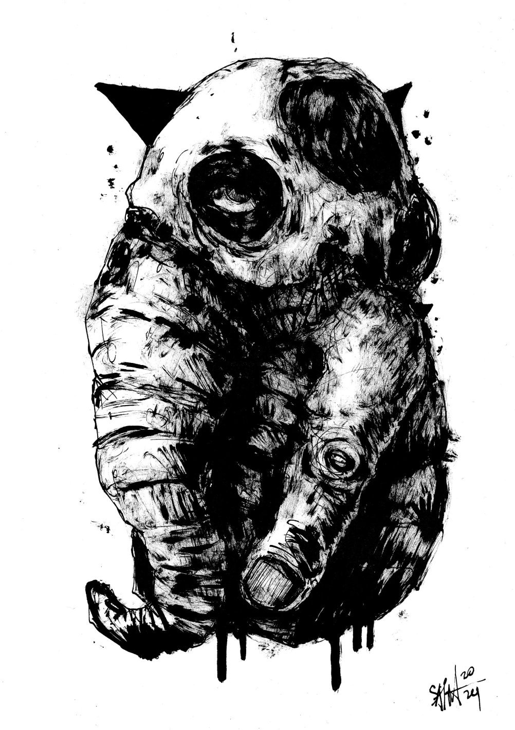 Mr. Slonomut. MMXXIV. 15х21 см.