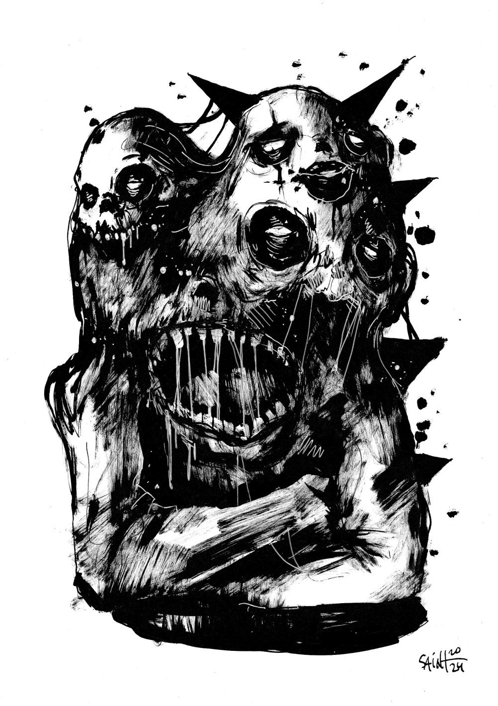 Mr. Many face. 15х21 см.