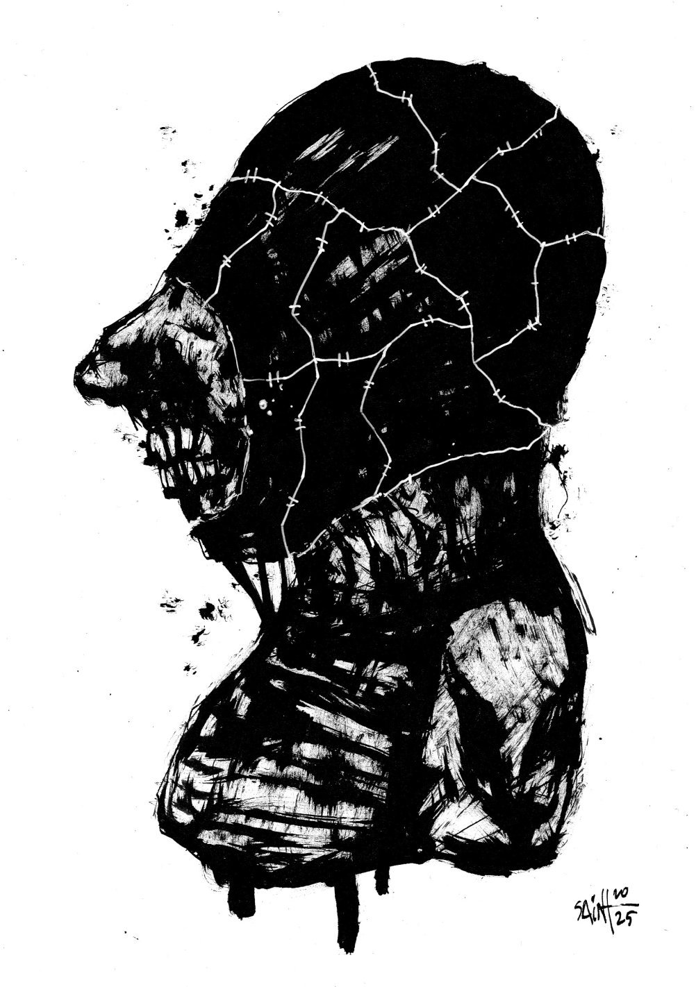 Mr. Blackmask. MMXXV. 15х21 см.