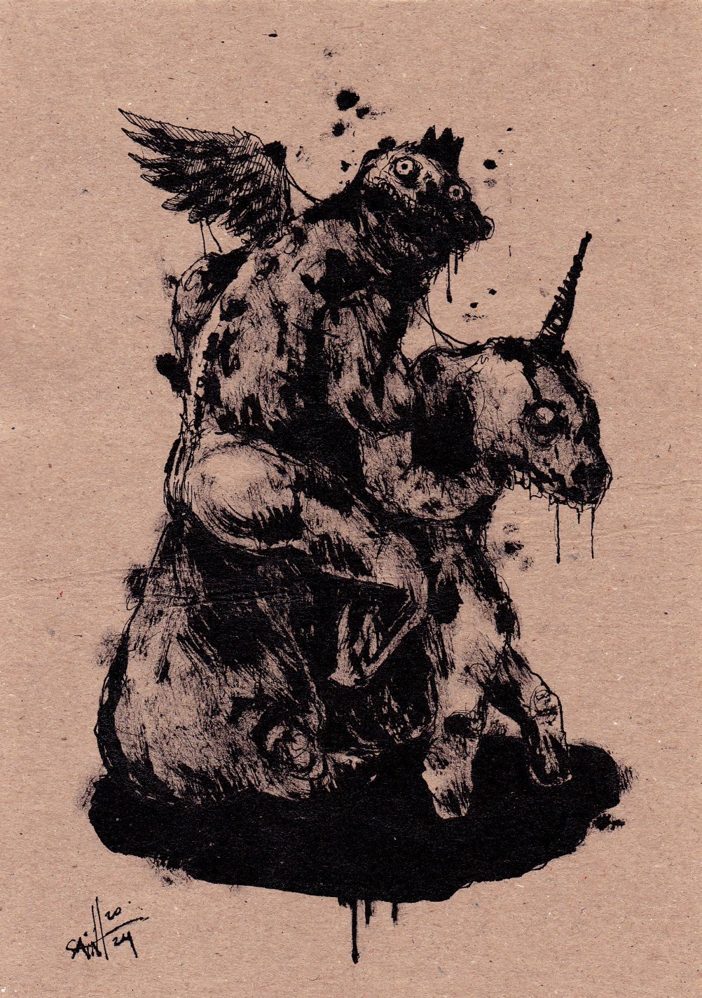 Mr. Unikornik. MMXXIV. 15х21 см.