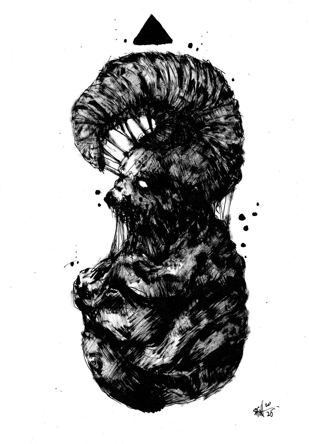 Mr. Blacktri. MMXXV. 15х21 см.