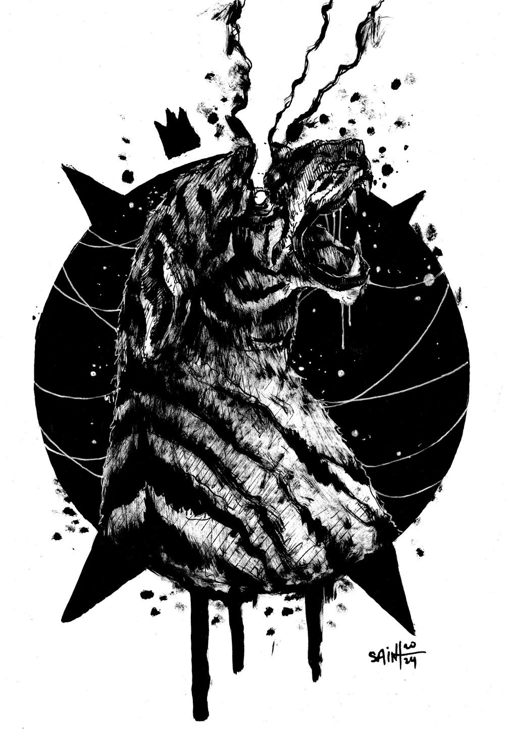 Mr. Tiger. MMXXIV. 15х21 см.