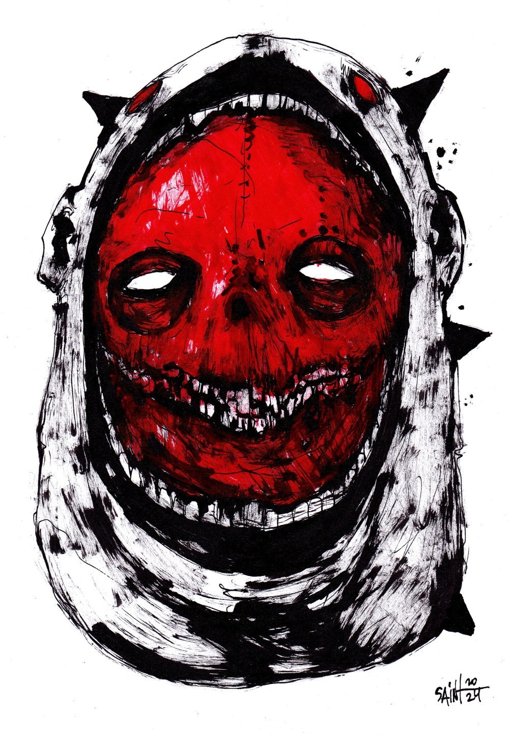 Mr. Redrotoface. MMXXIV. 15х21 см.