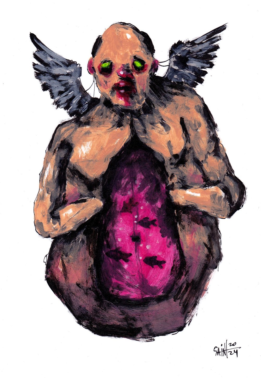 Mr. Rozovoenutro. MMXXIV. 15х21 см.
