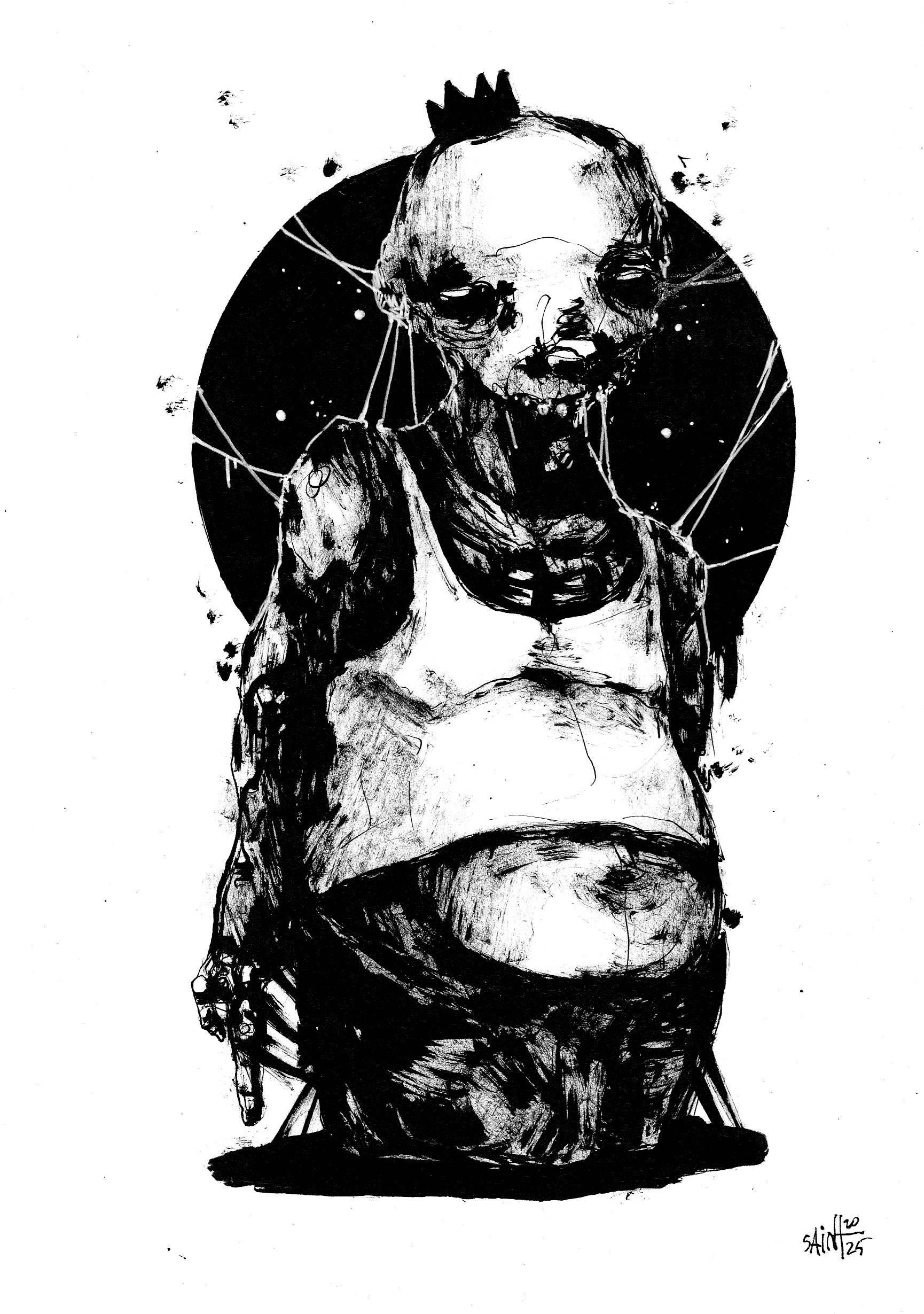Mr. Whitemaika. MMXXV. 15х21 см.