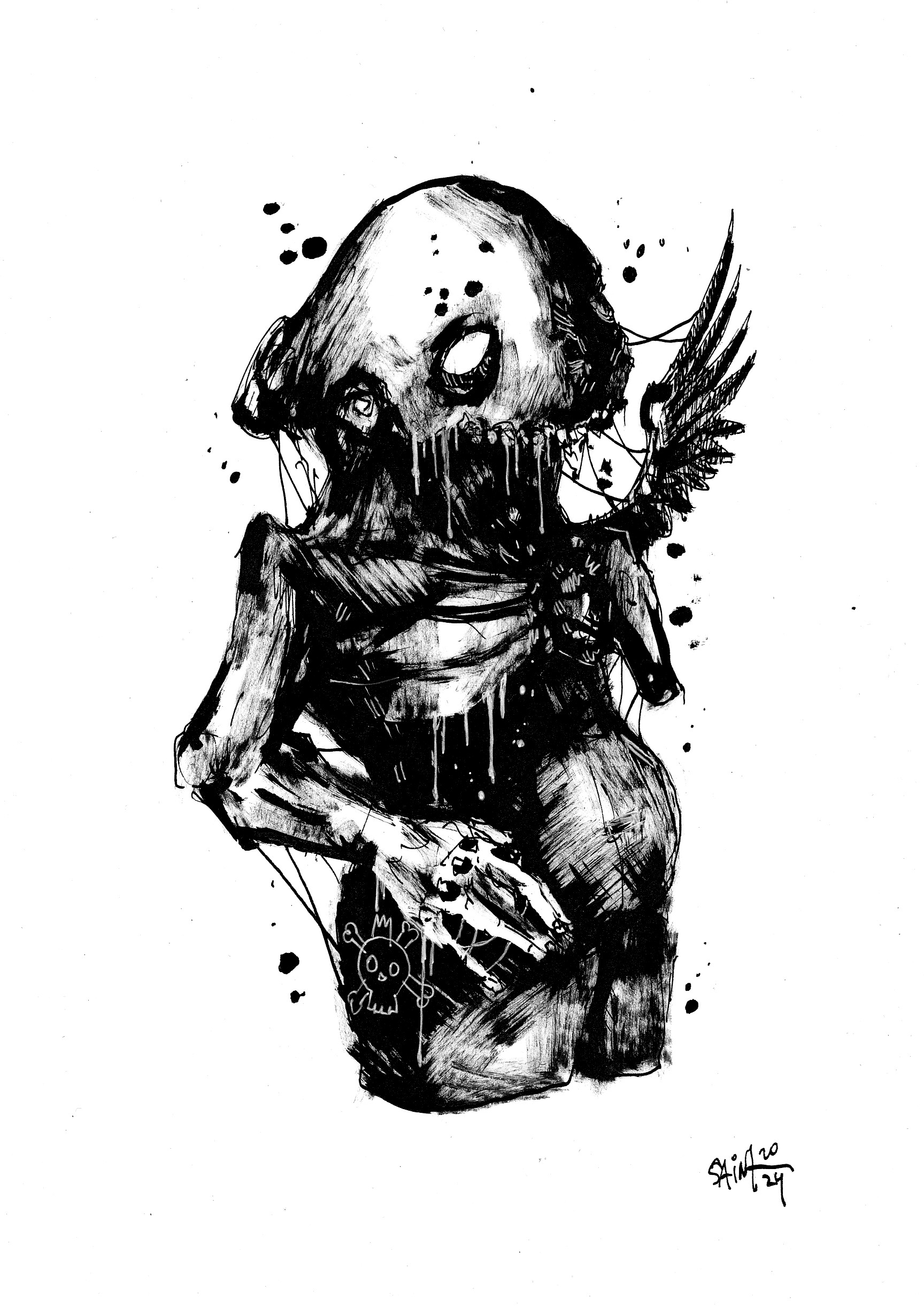 Mr. Zombie Mihail ink. 15х21 см.