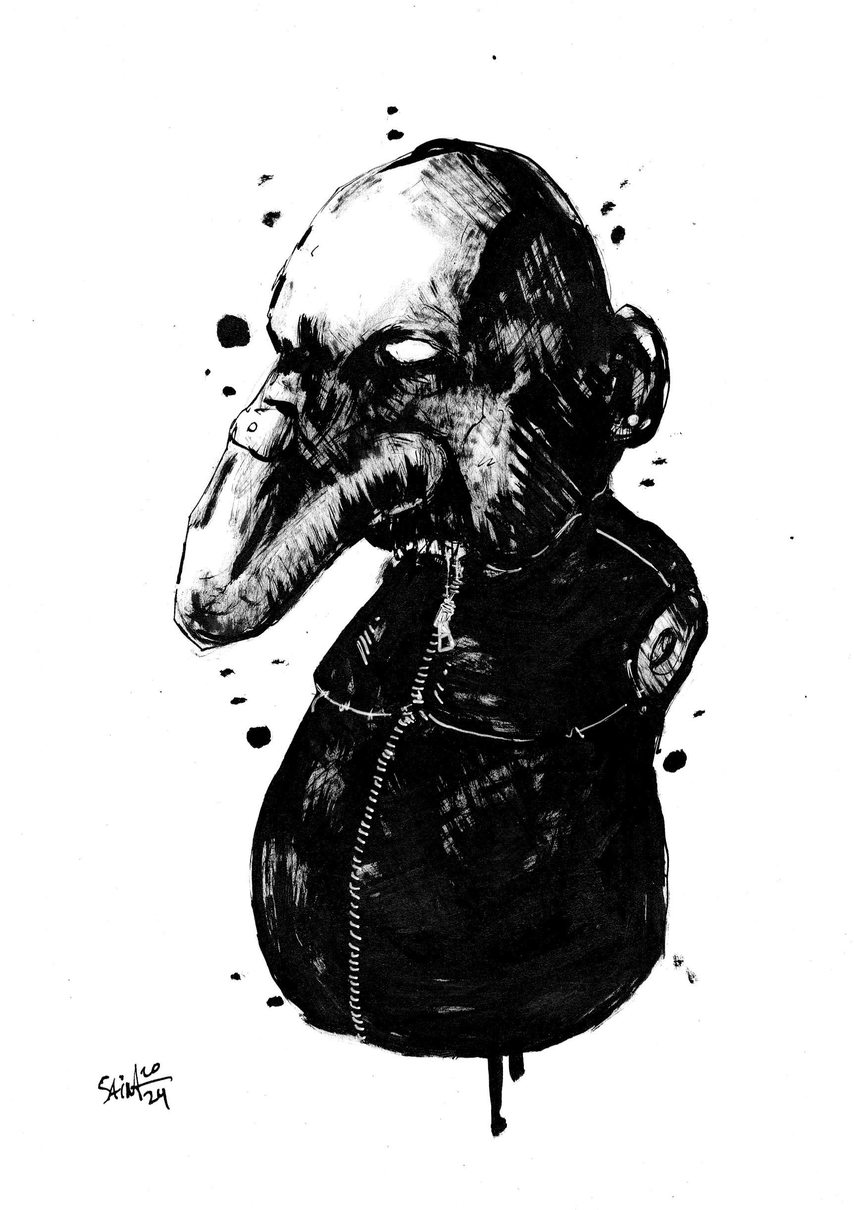 Mr. Big Nose. MMXXIV. 15х21 см.