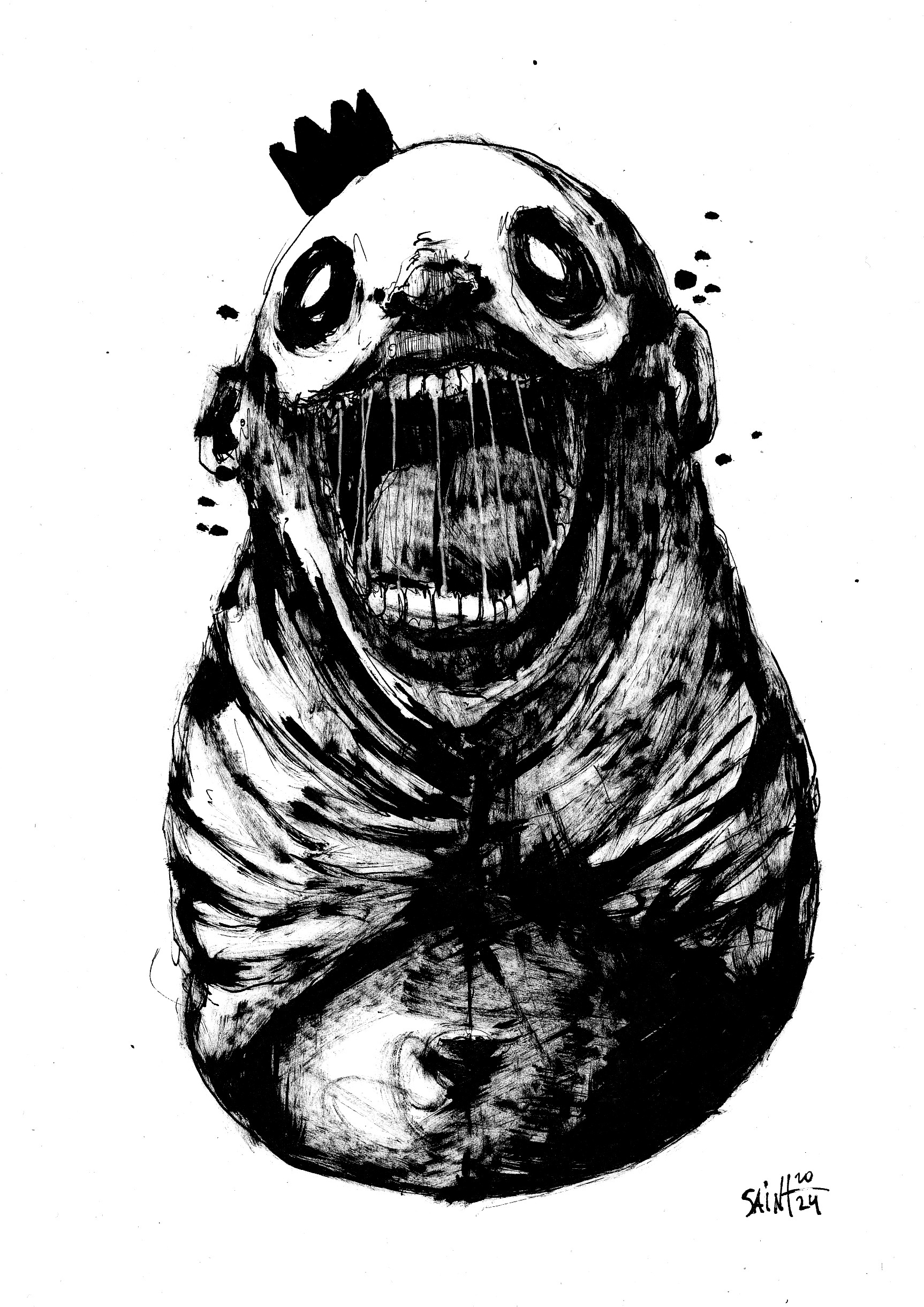 Mr. Blackkrik. MMXXIV. 15х21 см.