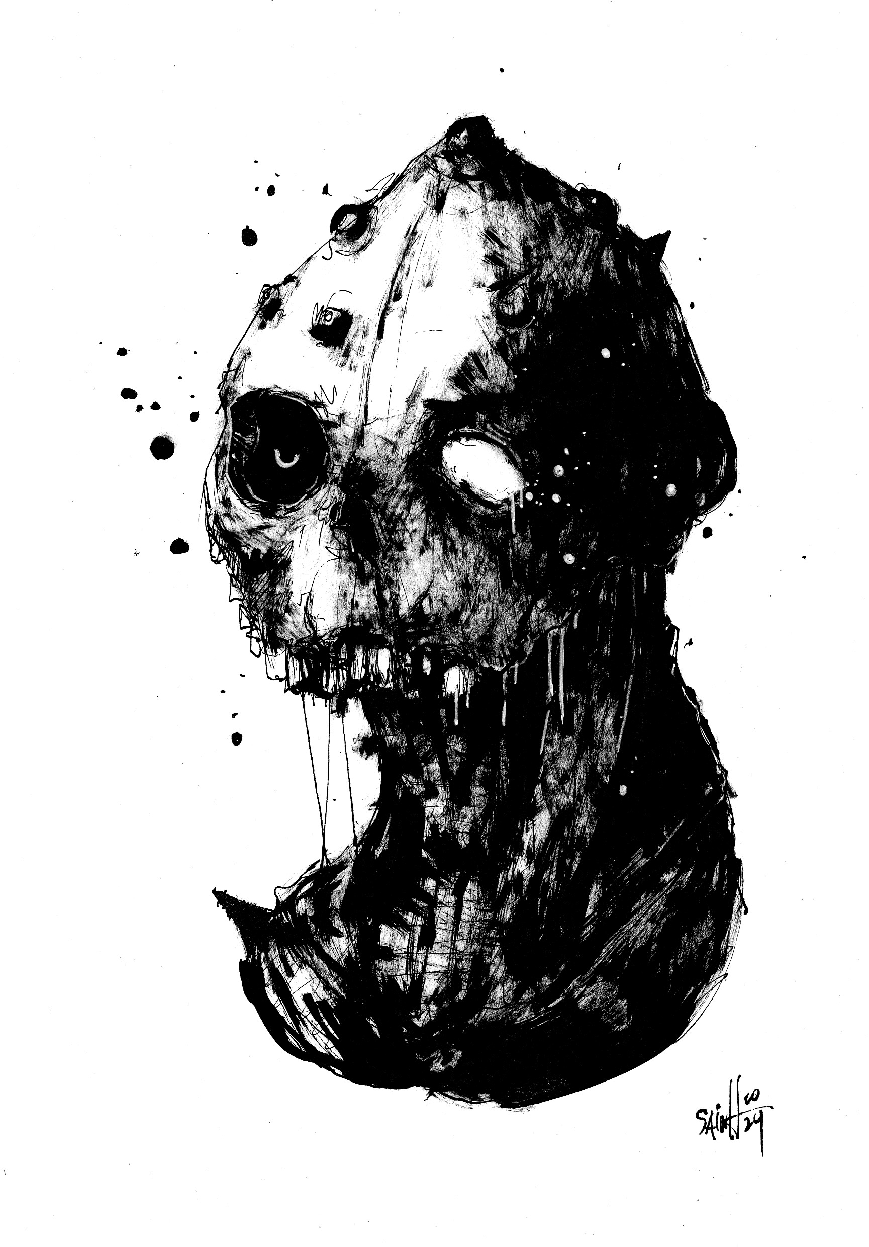 Mr. Whiteglaza. MMXXIV. 15х21 см.