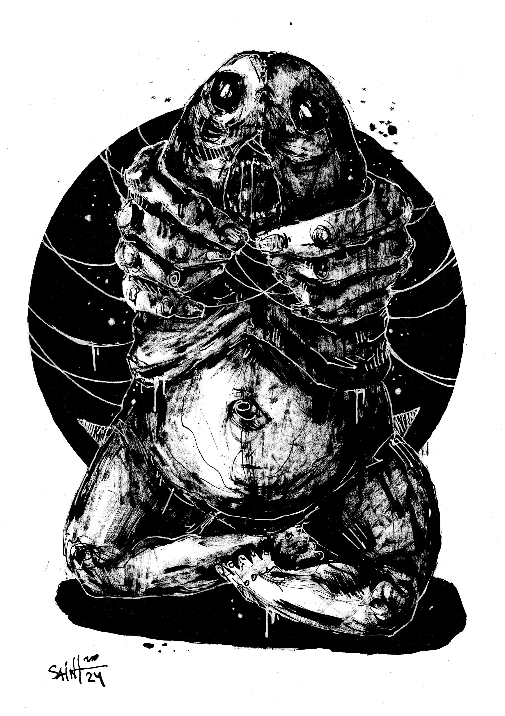 Mr. Yogus. MMXXIV. 15х21 см.