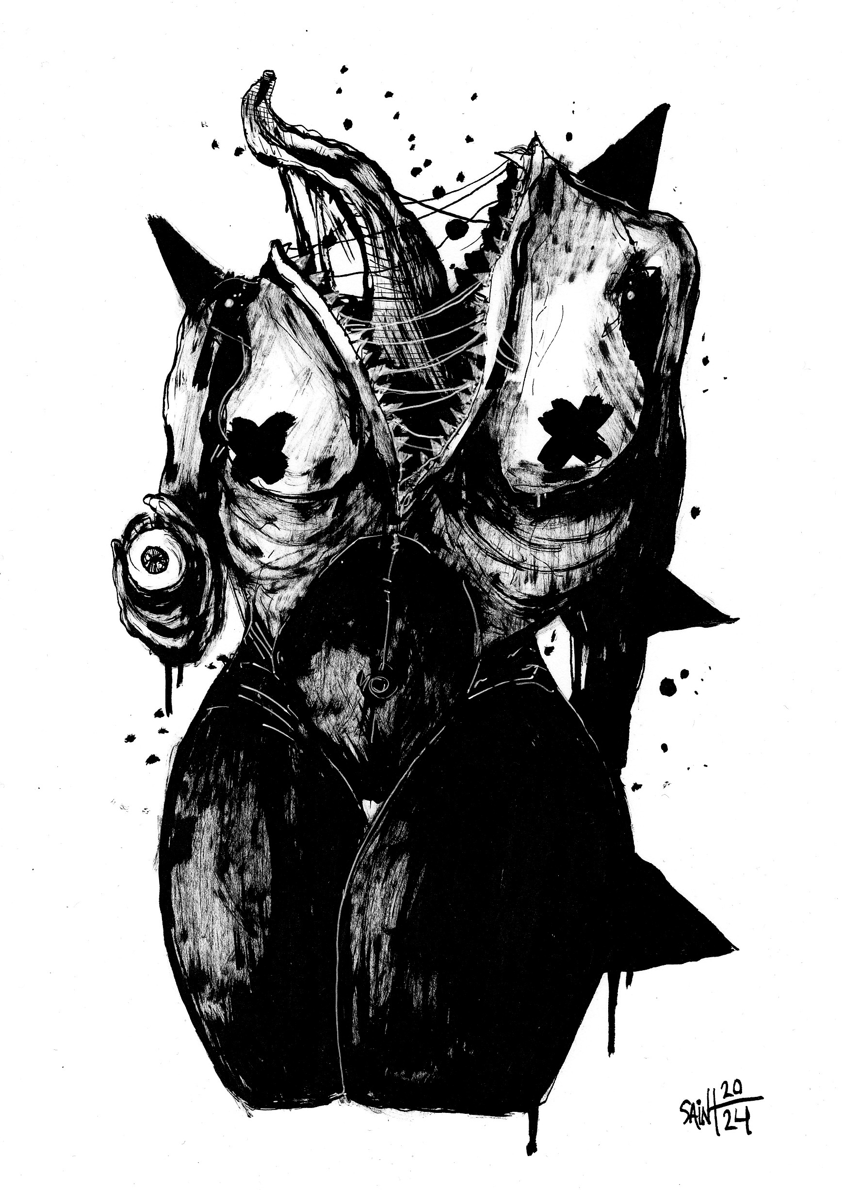 Mrs. Abstraktova. MMXXIV. 15х21 см.