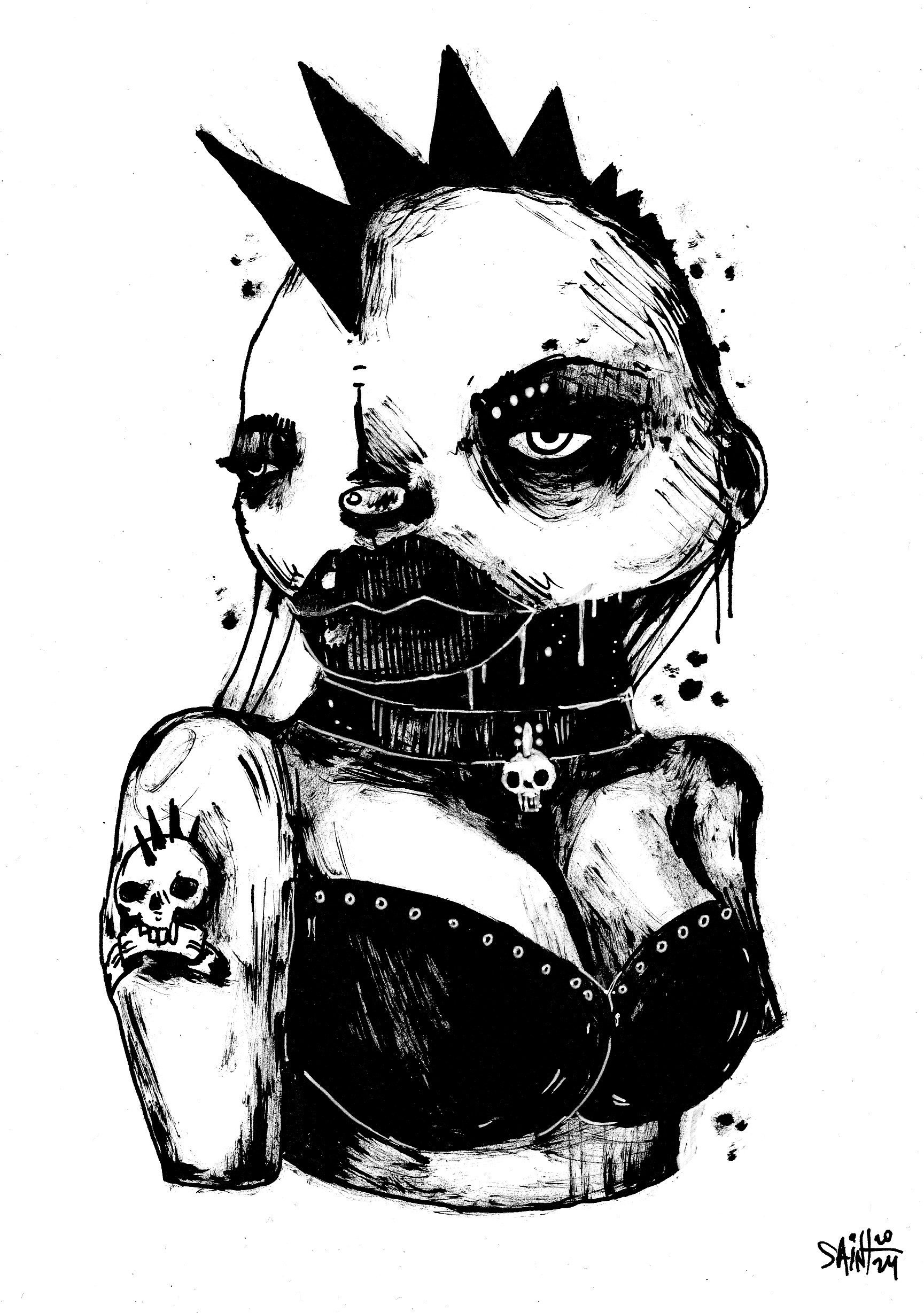 Mr. Punkogerla. MMXXIV. 15х21 см.