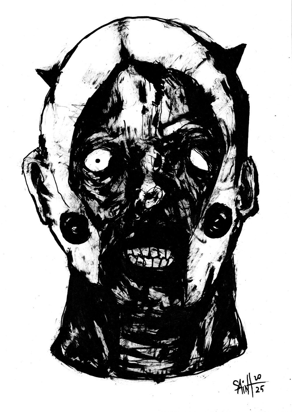 Mr. Podwhitemaskoi. MMXXV. 15х21 см.