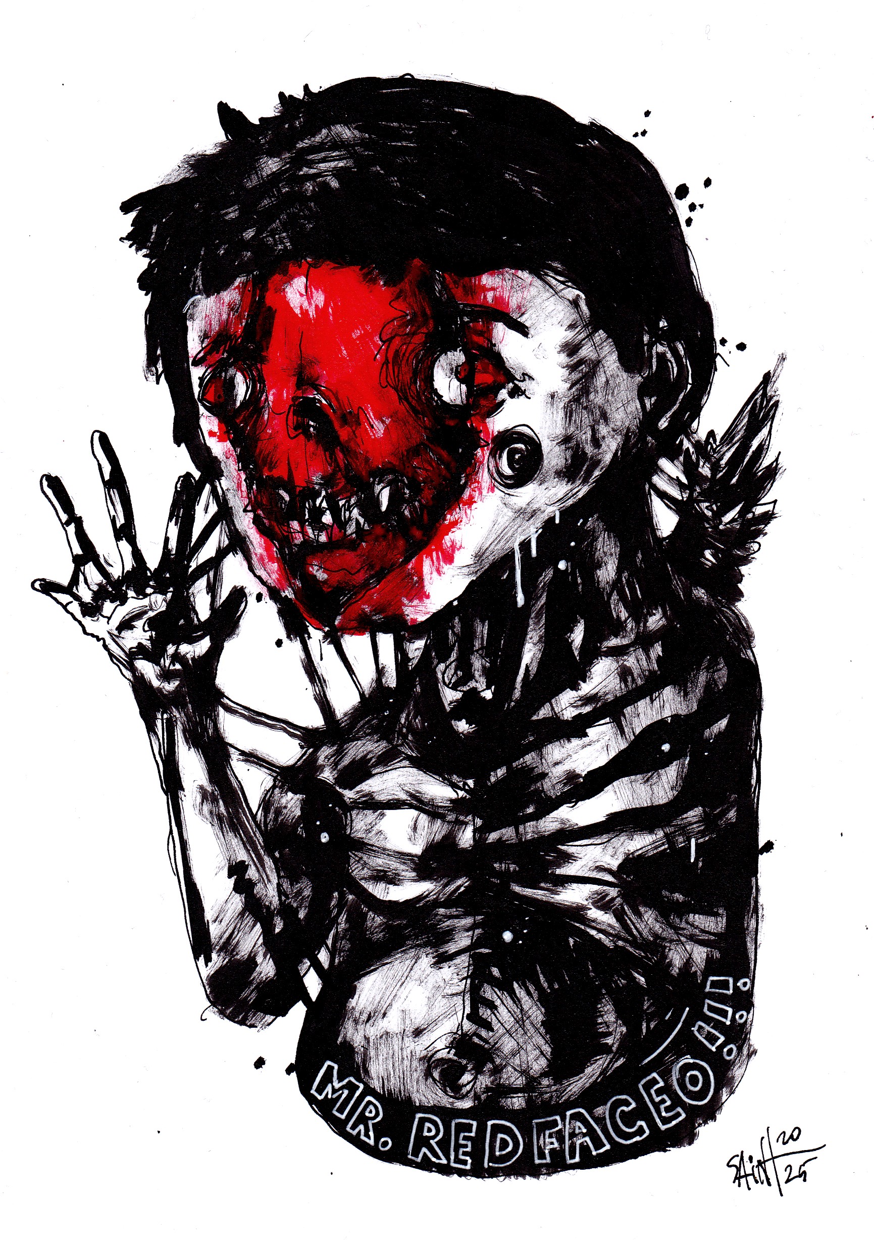 Mr. Redfaceo. MMXXV. 15х21 см.