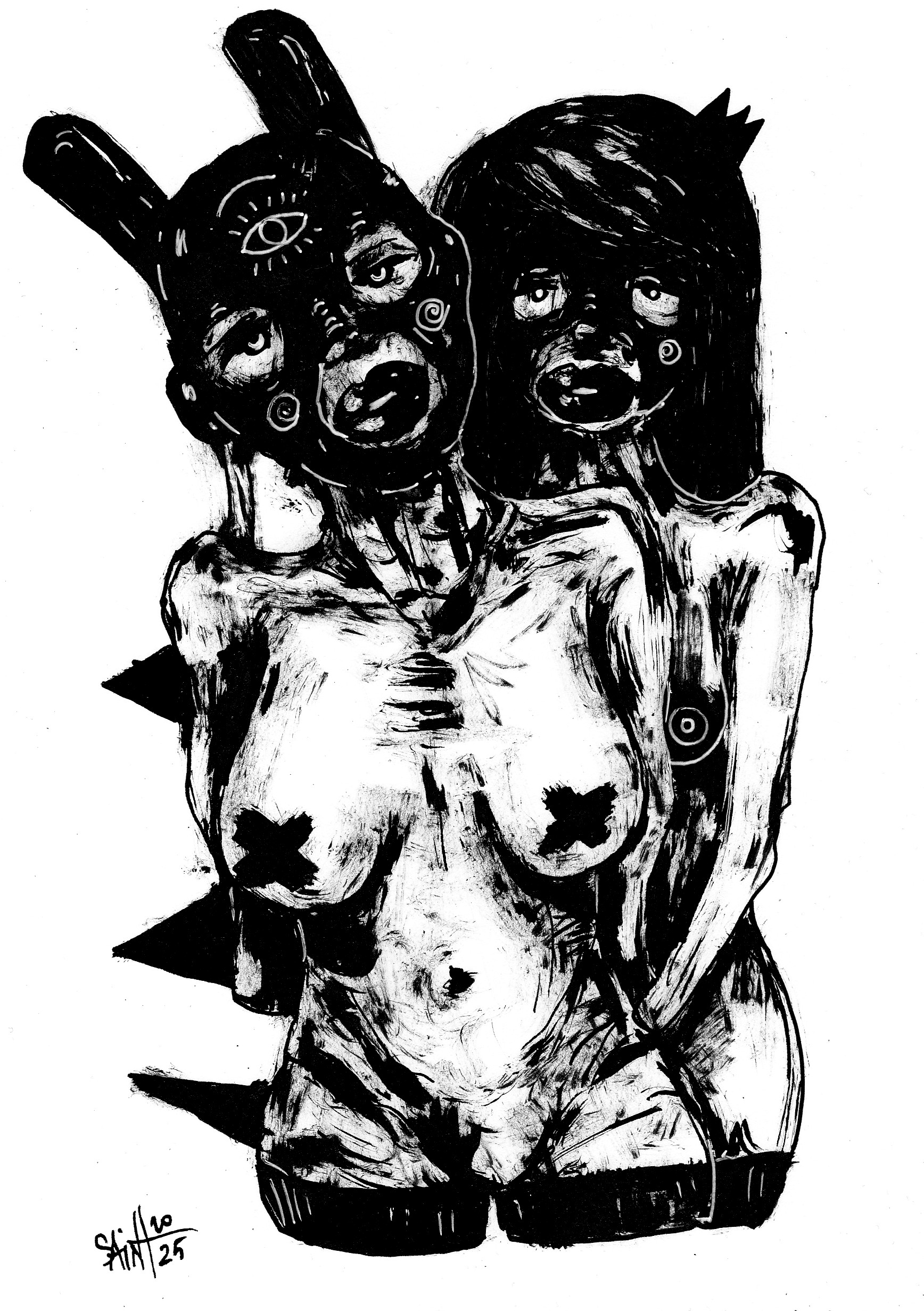 Mrs. Rabbitsisters. MMXXV. 15х21 см.