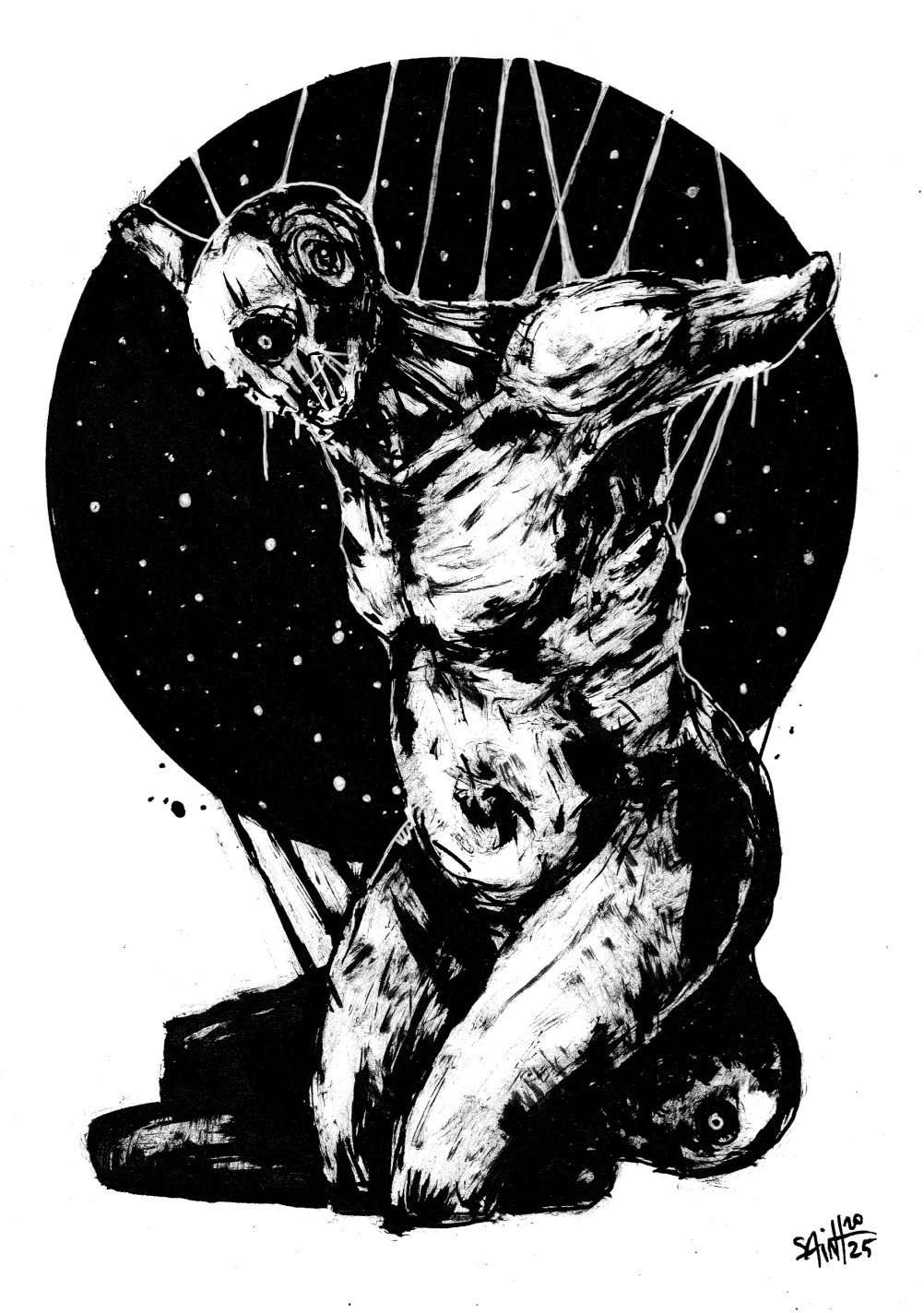 Mr. Parashutist. MMXXV. 15х21 см.