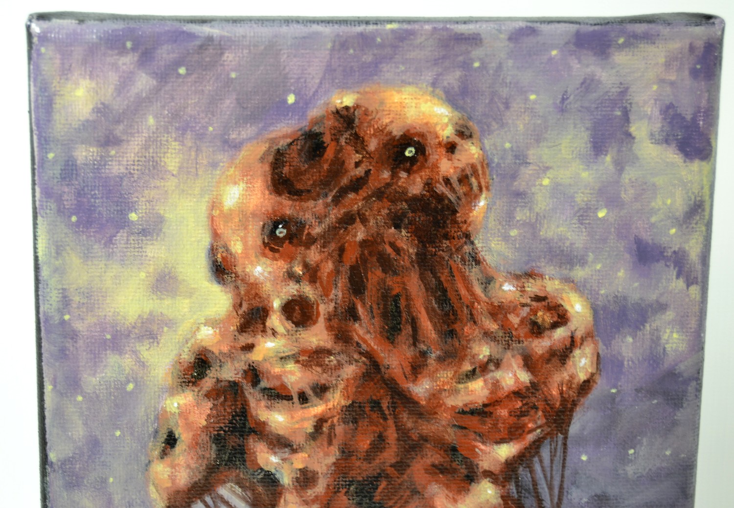 Mr. Spacezombie. 15х20 см. Холст на подрамнике — изображение 3