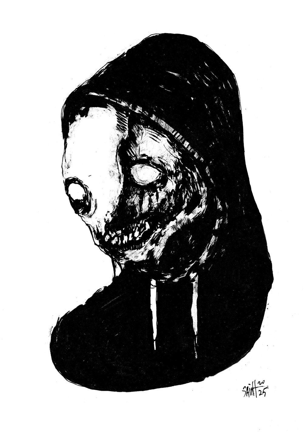 Mr. Blackkapush. MMXXV. 15х21 см.