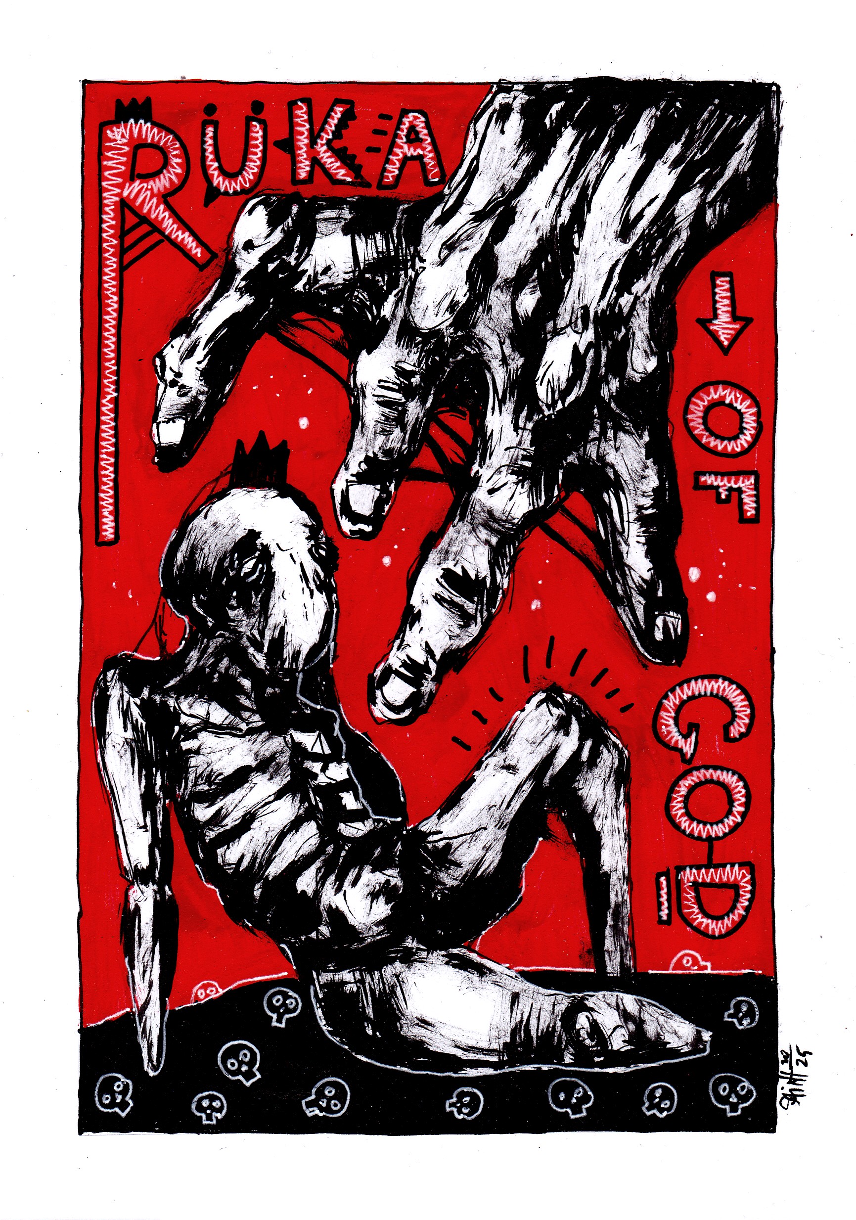 Mr. Rukaofgod. MMXXV. 15х21 см.