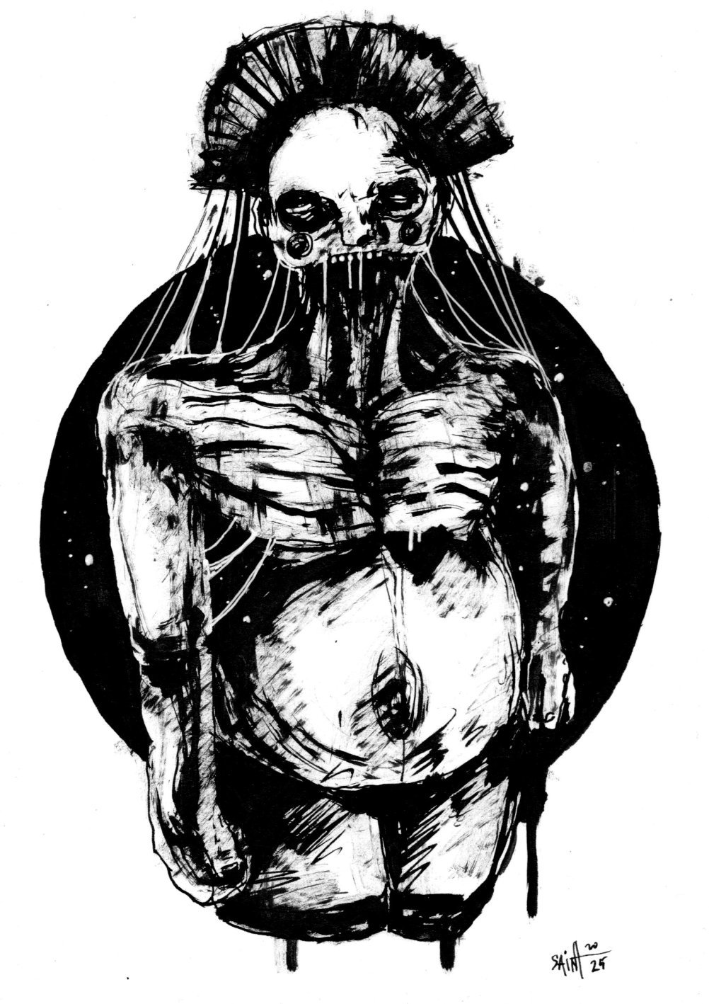 Mr. Zombieisacrown. MMXXV. 15х21 см.